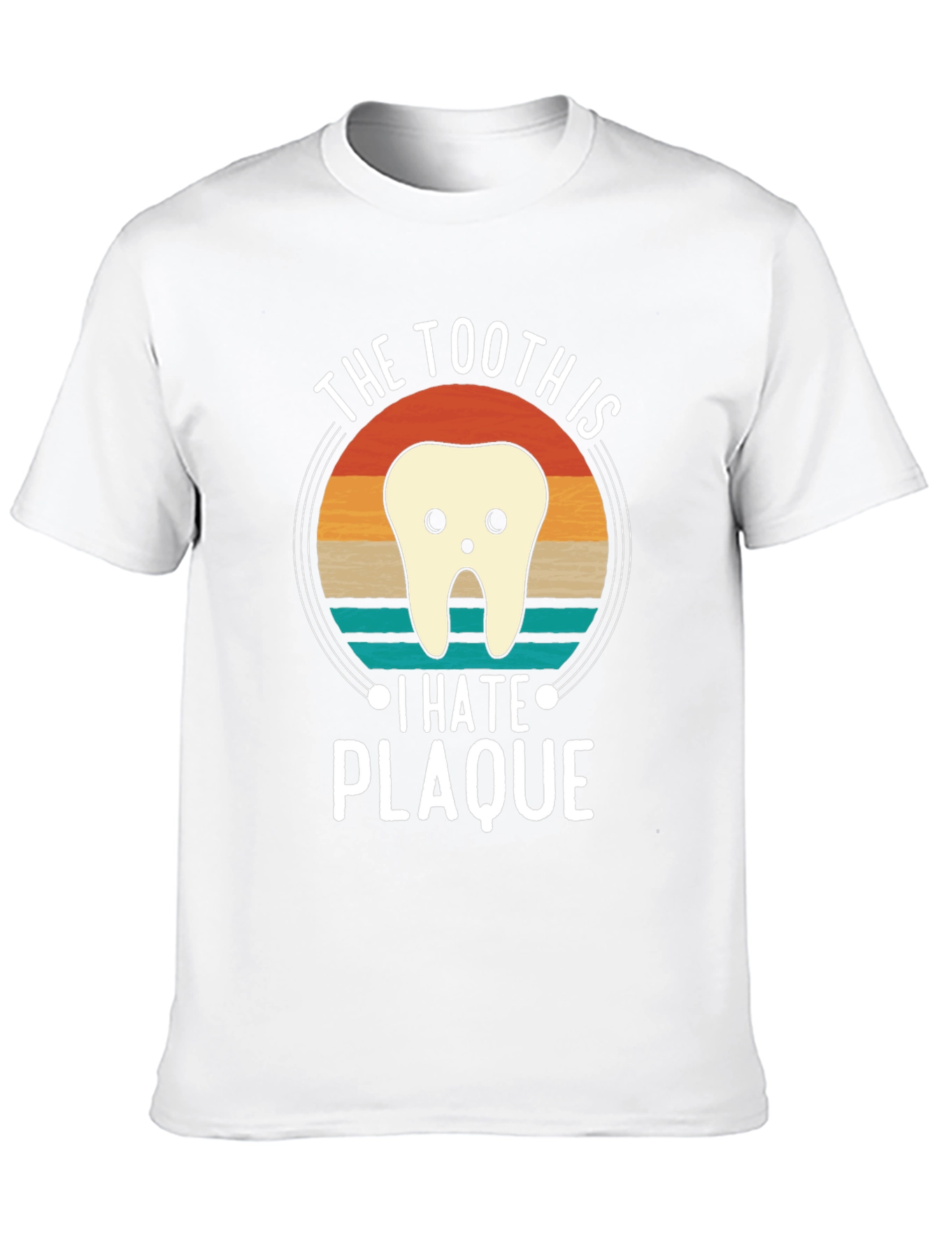 Tooth Hate Plaque Graphic T-Shirt