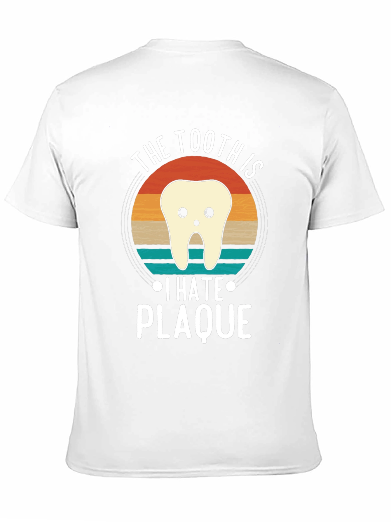 Tooth Hate Plaque Graphic T-Shirt