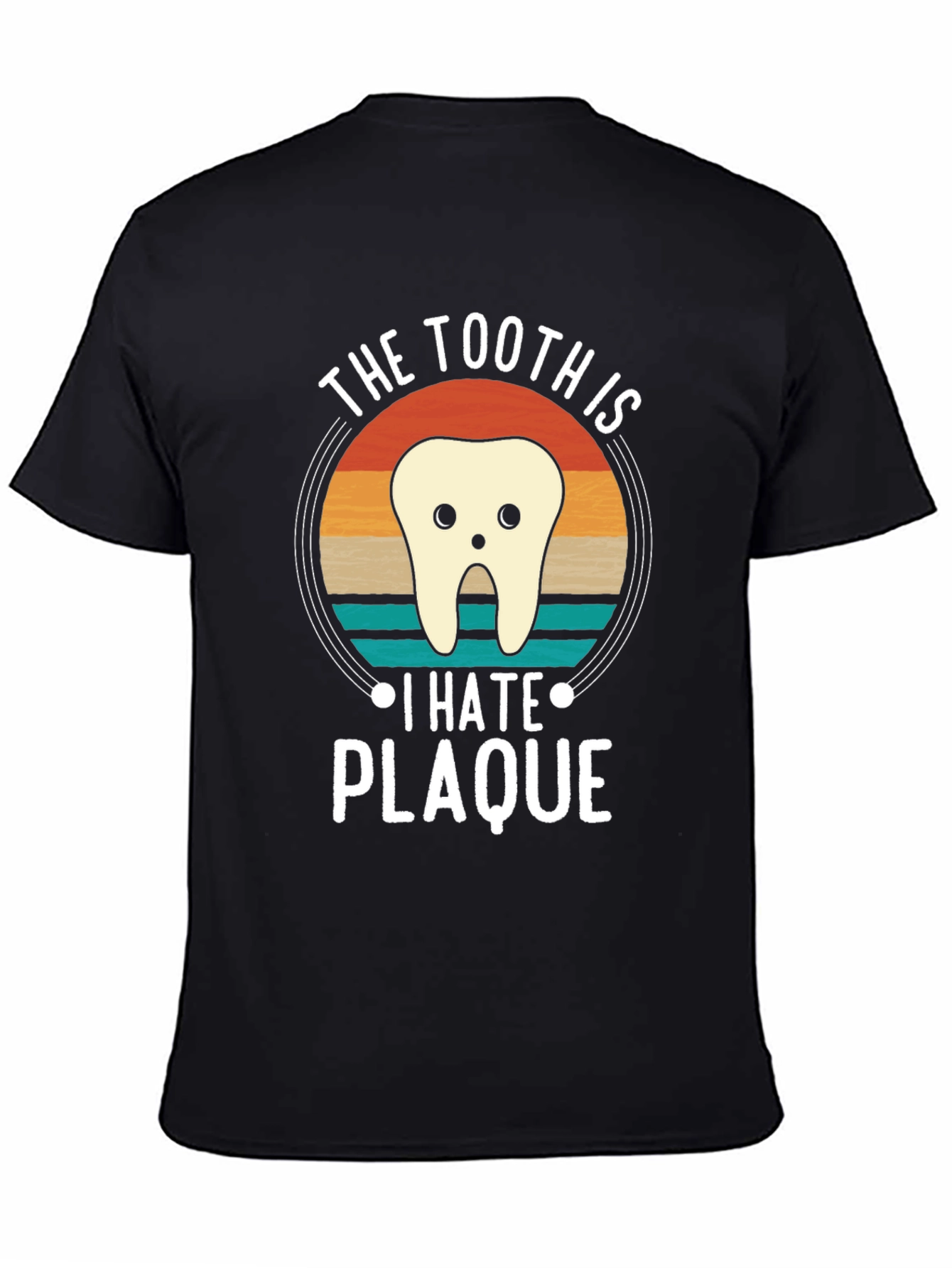 Tooth Hate Plaque Graphic T-Shirt