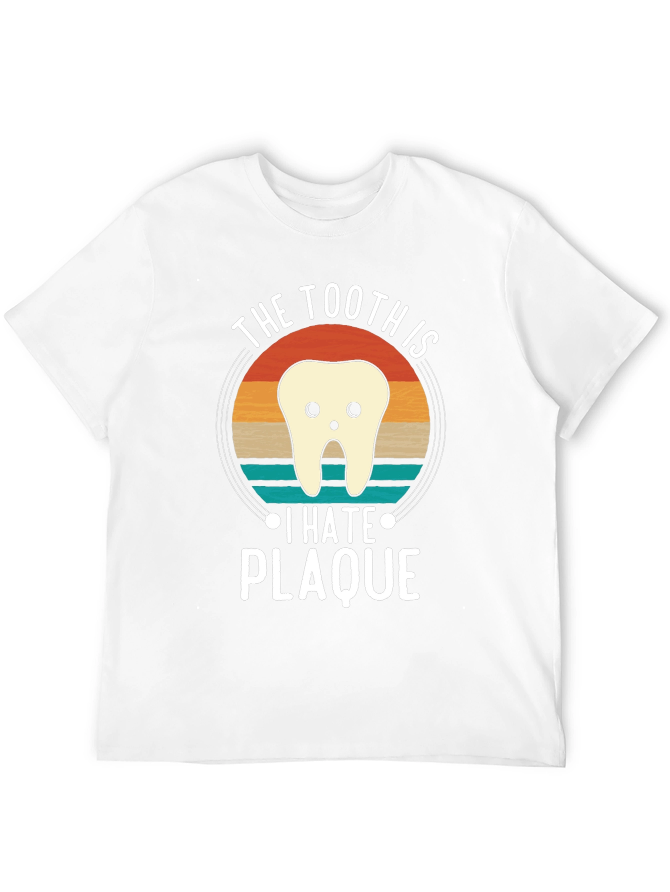 Tooth Hate Plaque Graphic T-Shirt