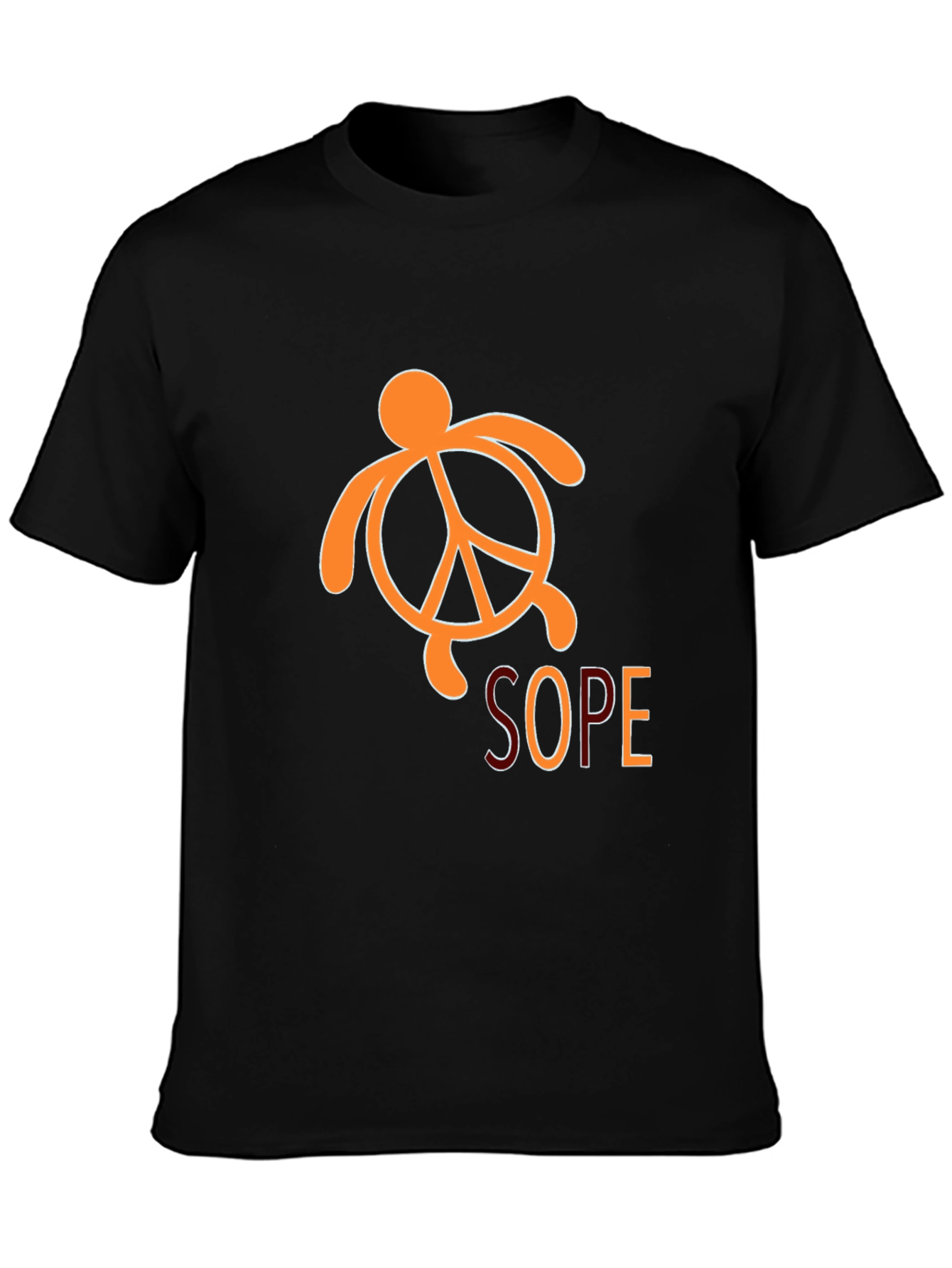 Peace Turtle SOPE Graphic Tee - Black