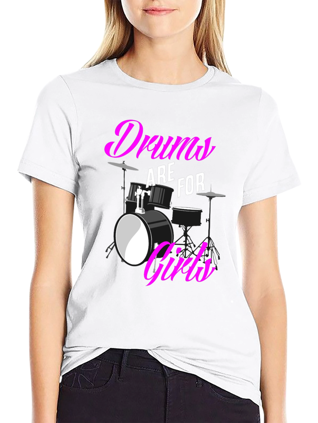 Drums are for Girls T-Shirt: Bold Graphic Tee