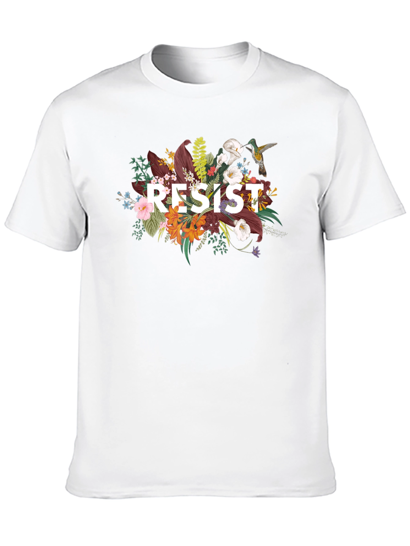Resist Floral Graphic T-Shirt