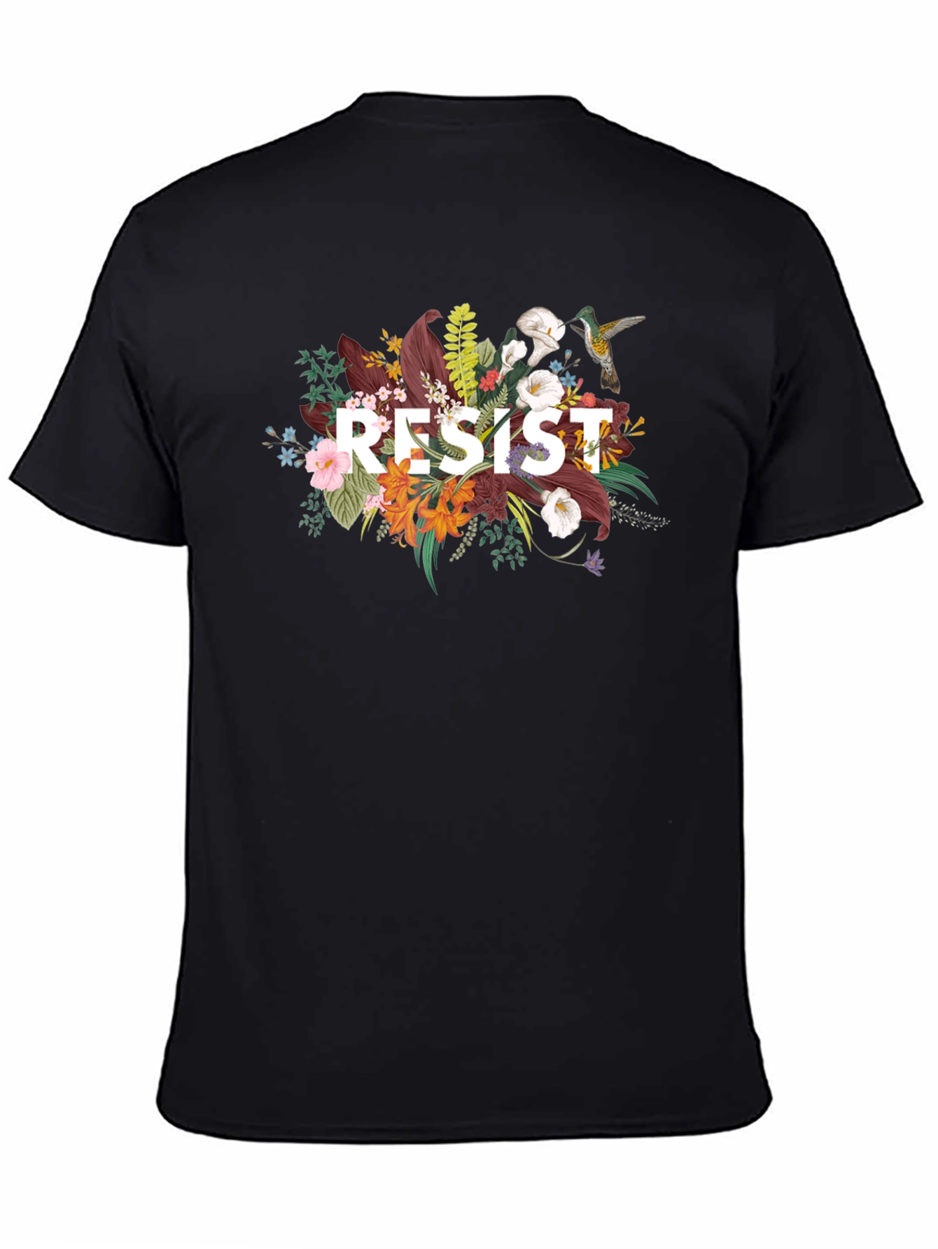 Resist Floral Graphic T-Shirt