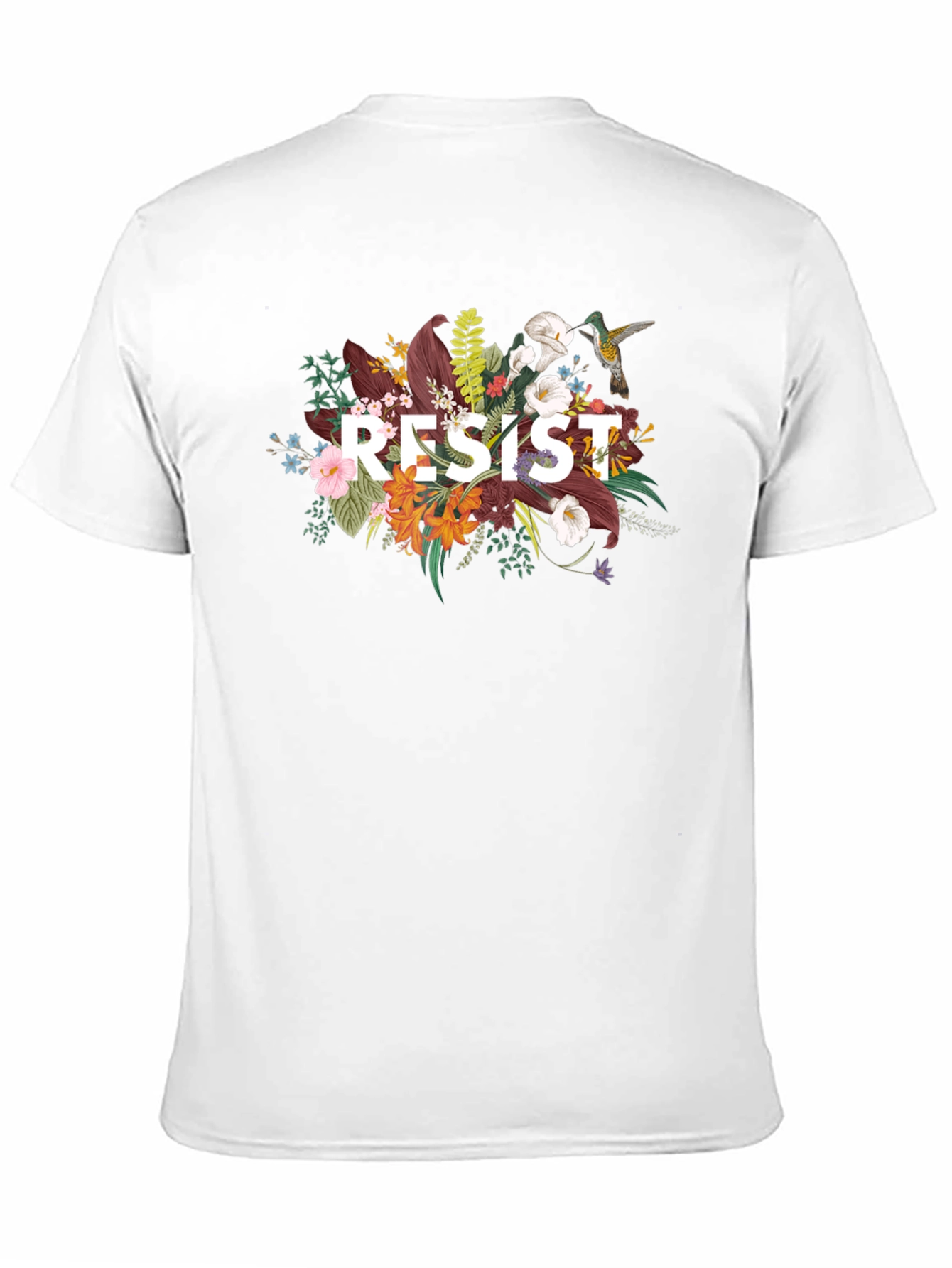 Resist Floral Graphic T-Shirt