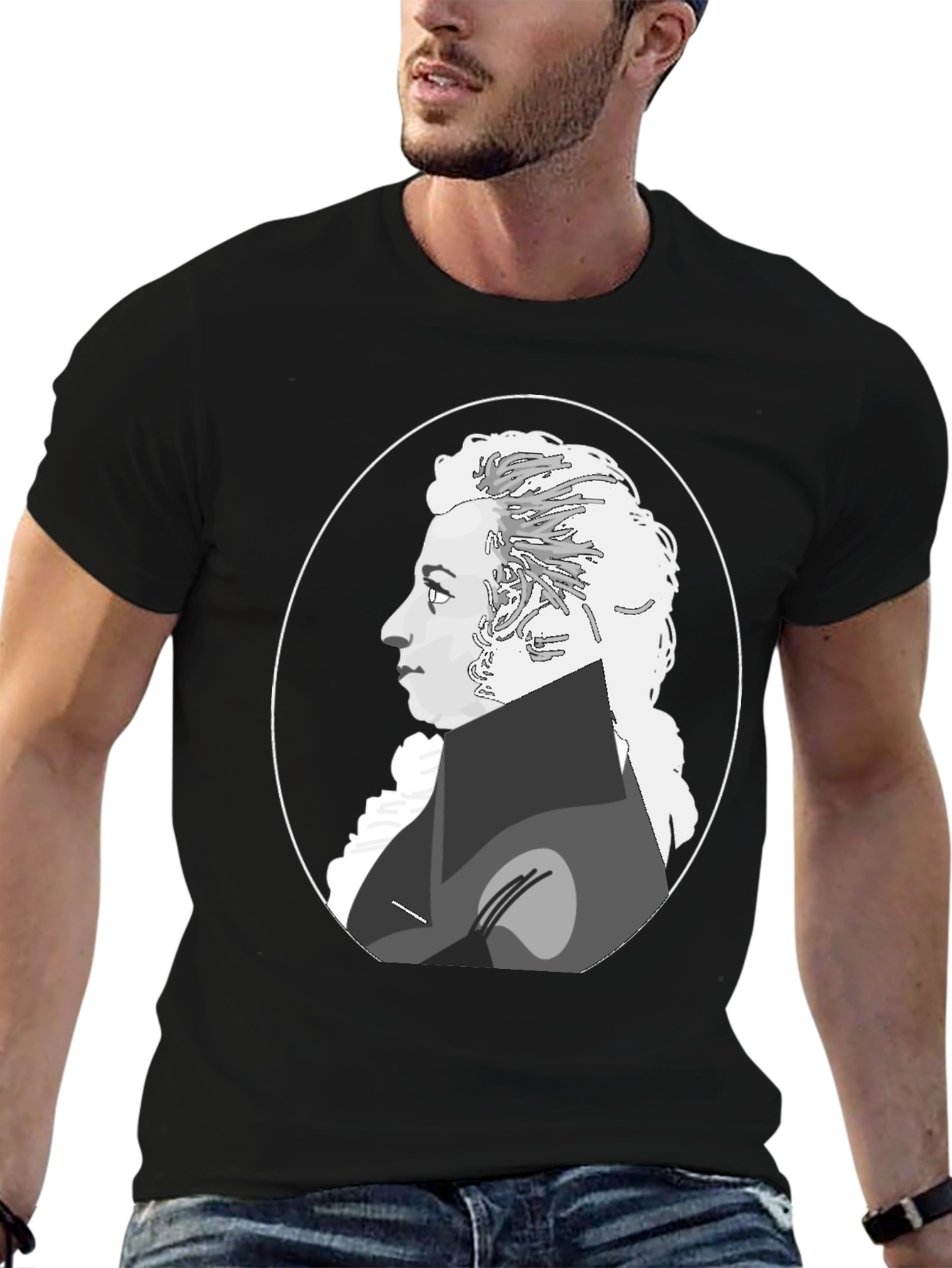 Mozart Graphic Tee - Classic Composer Portrait