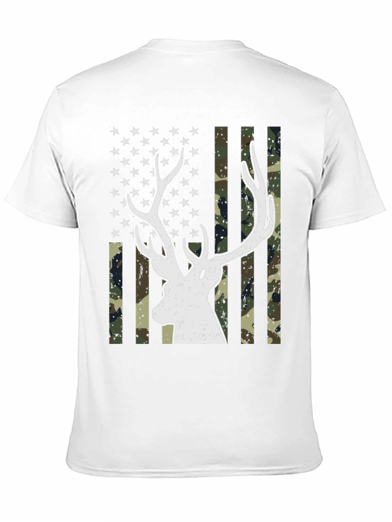 Deer Flag Graphic Tee - Mens Black T-Shirt