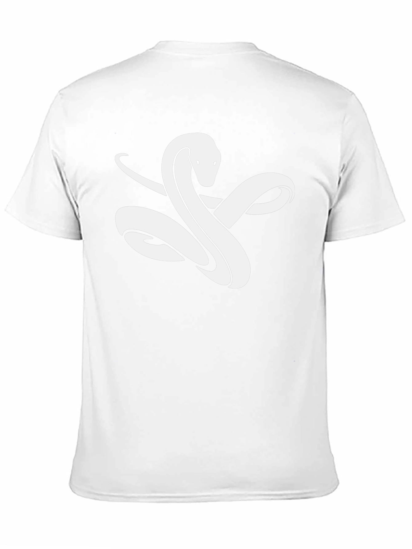 Snake Graphic Tee - Black Cotton T-Shirt
