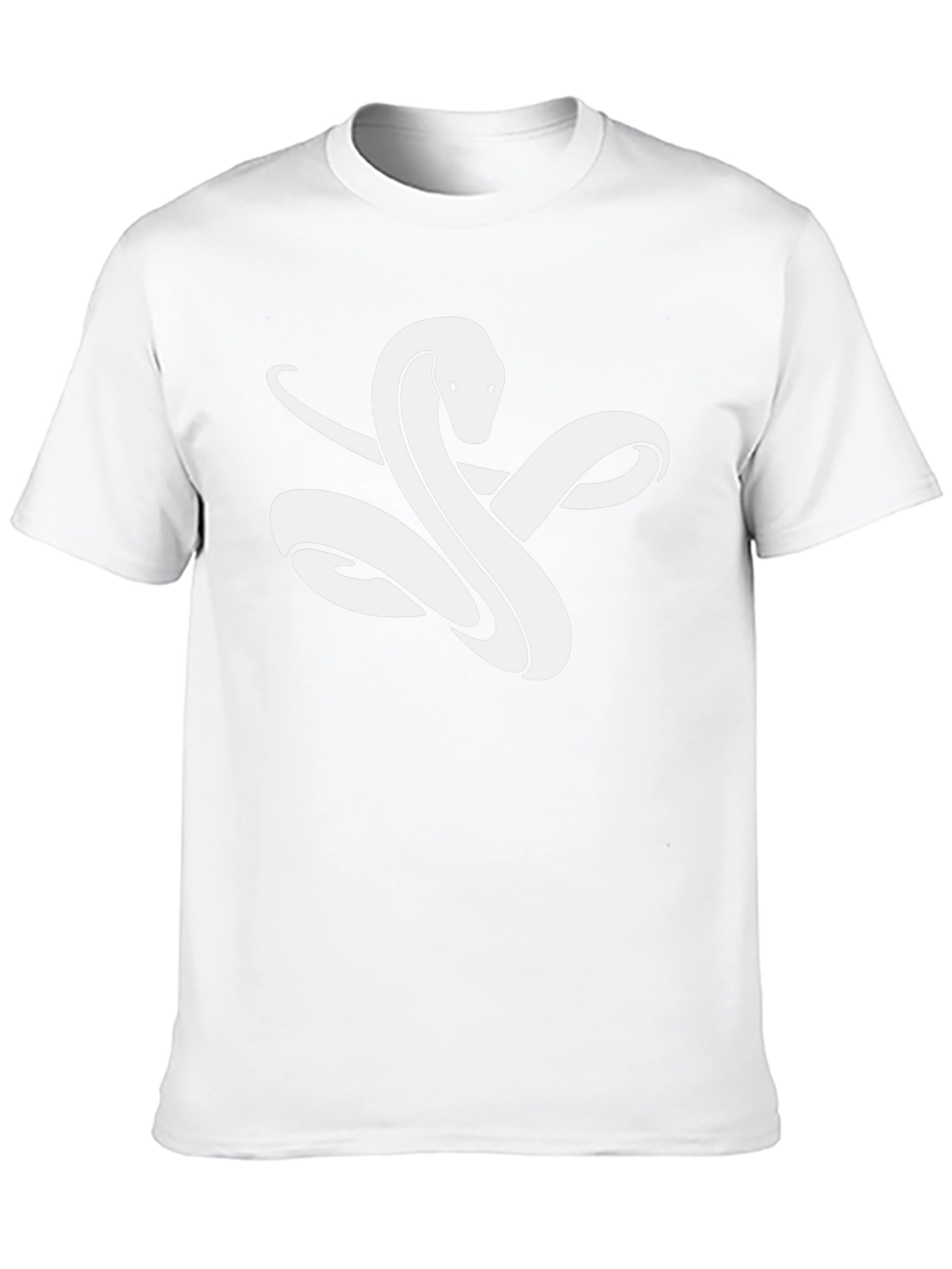 Snake Graphic Tee - Black Cotton T-Shirt