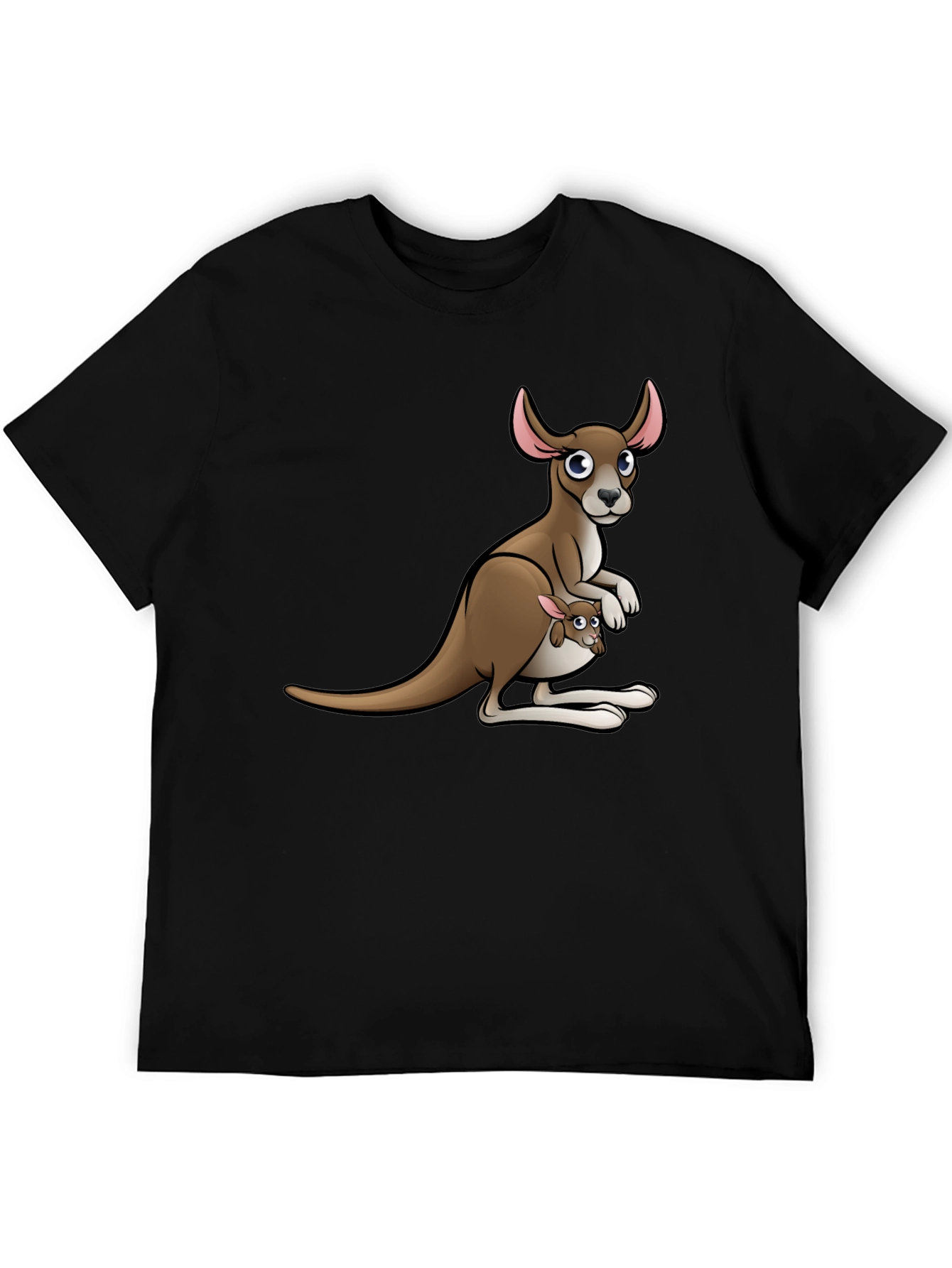Kangaroo Graphic T-Shirt - Cute Animal Design