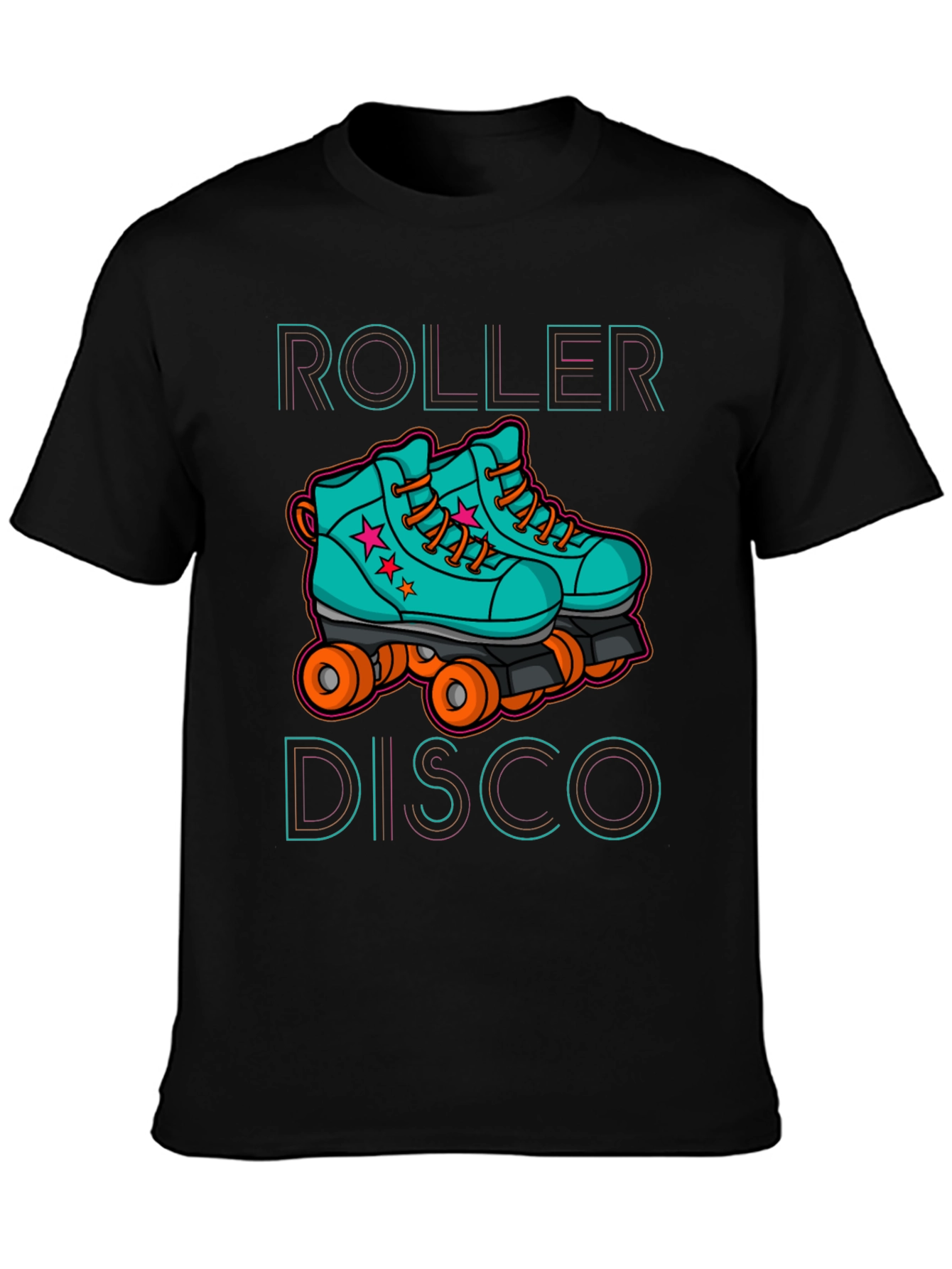 Roller Disco Graphic Tee - Retro Skate Design