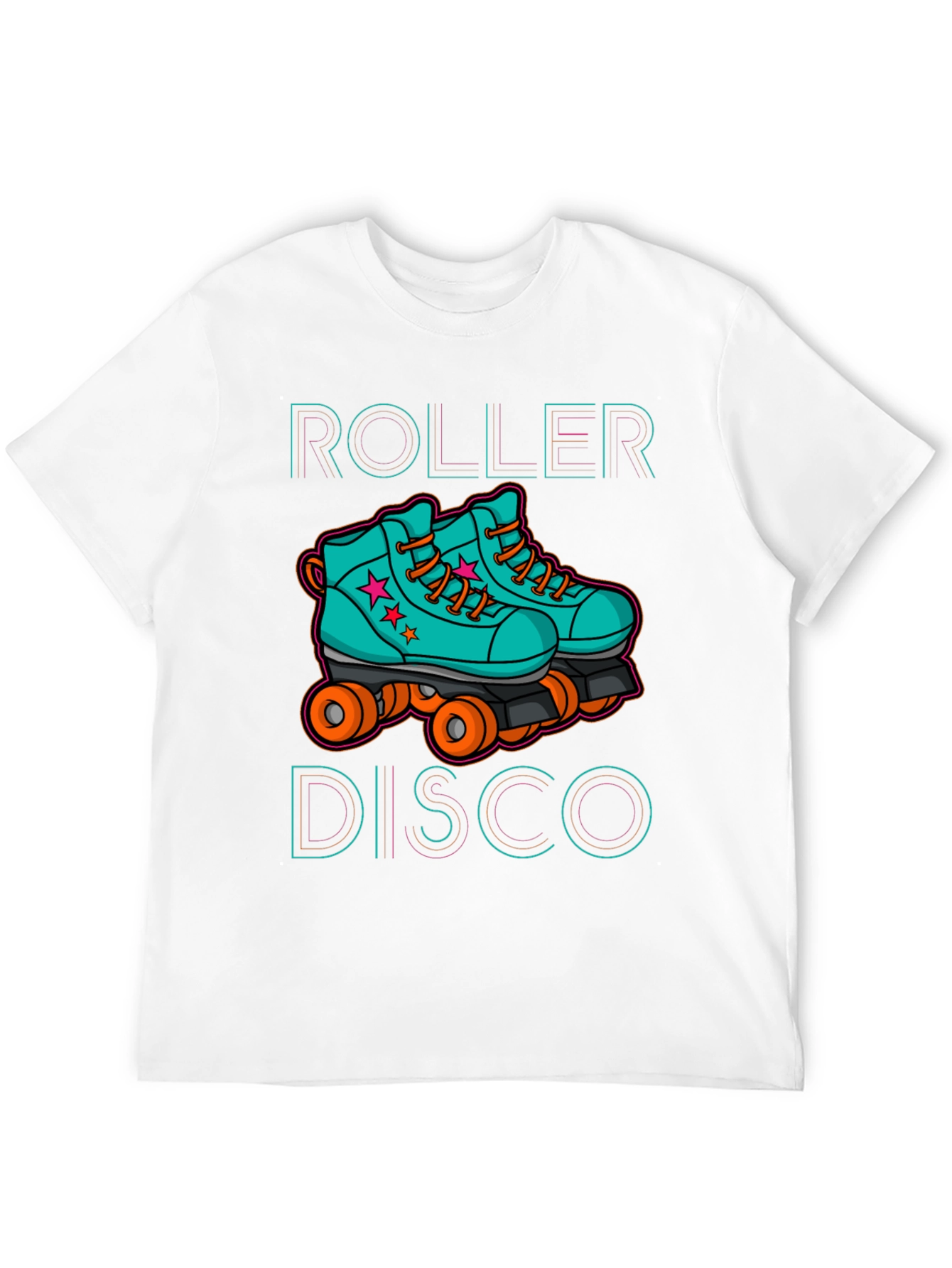 Roller Disco Graphic Tee - Retro Skate Design