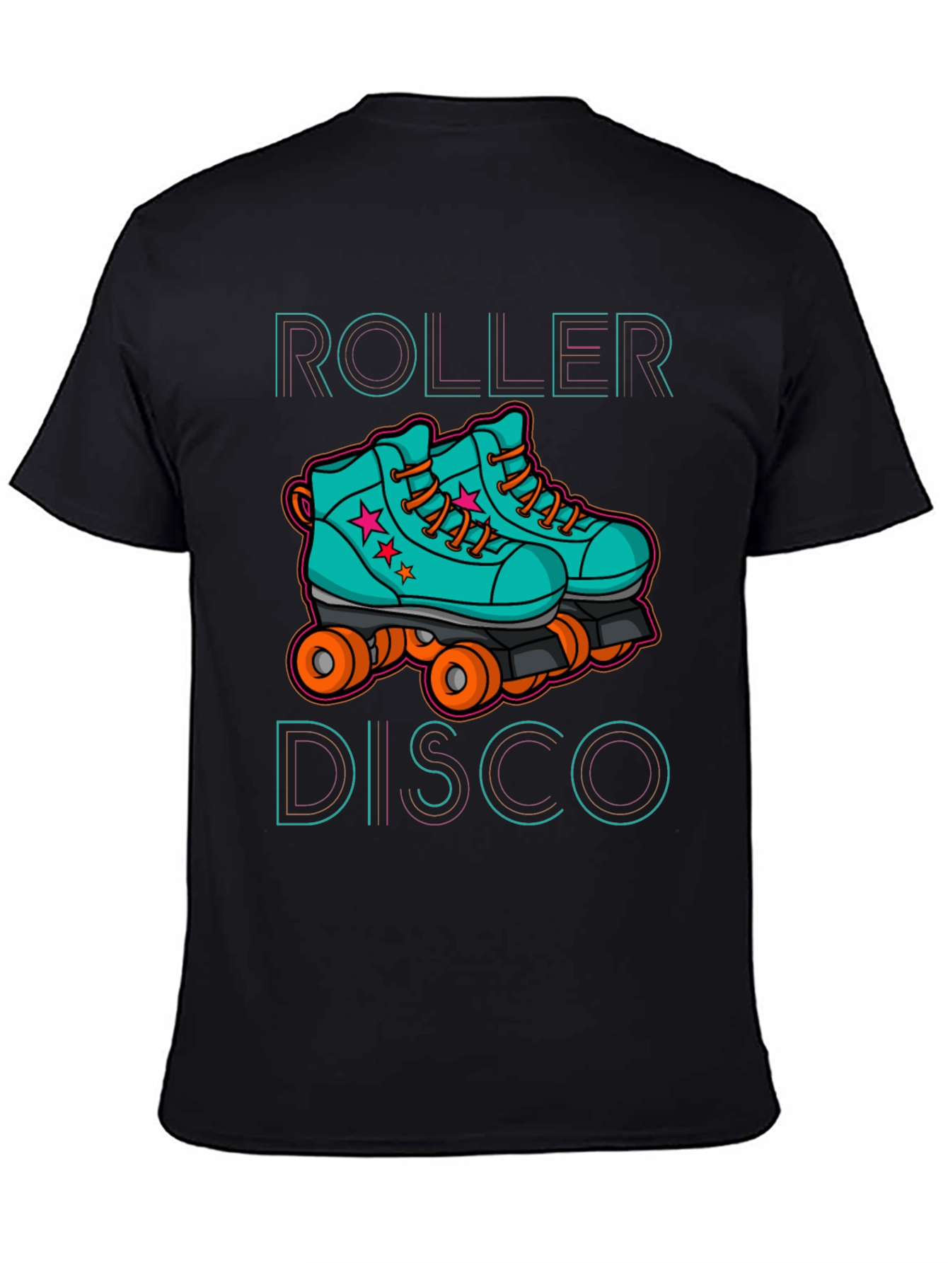 Roller Disco Graphic Tee - Retro Skate Design