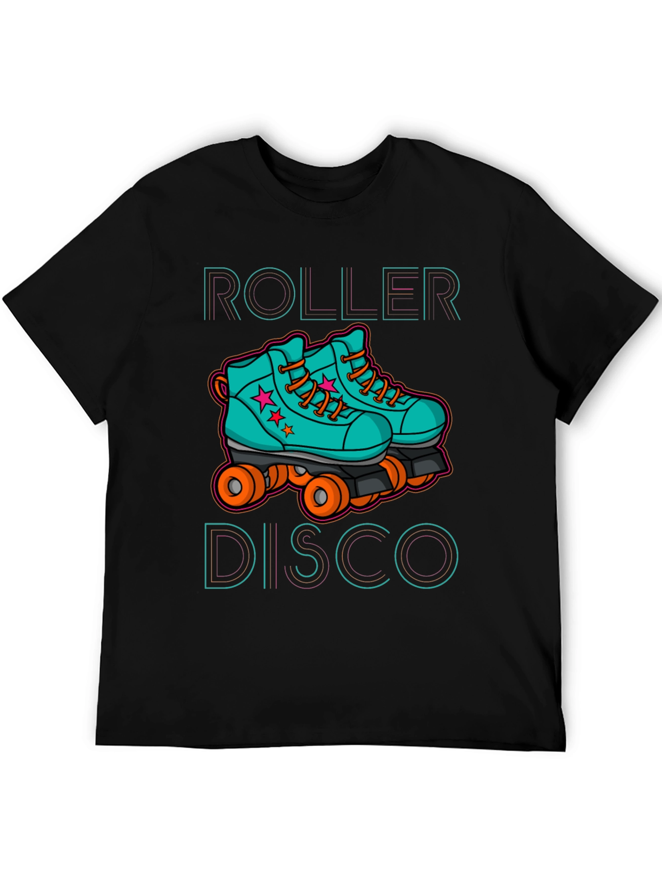 Roller Disco Graphic Tee - Retro Skate Design