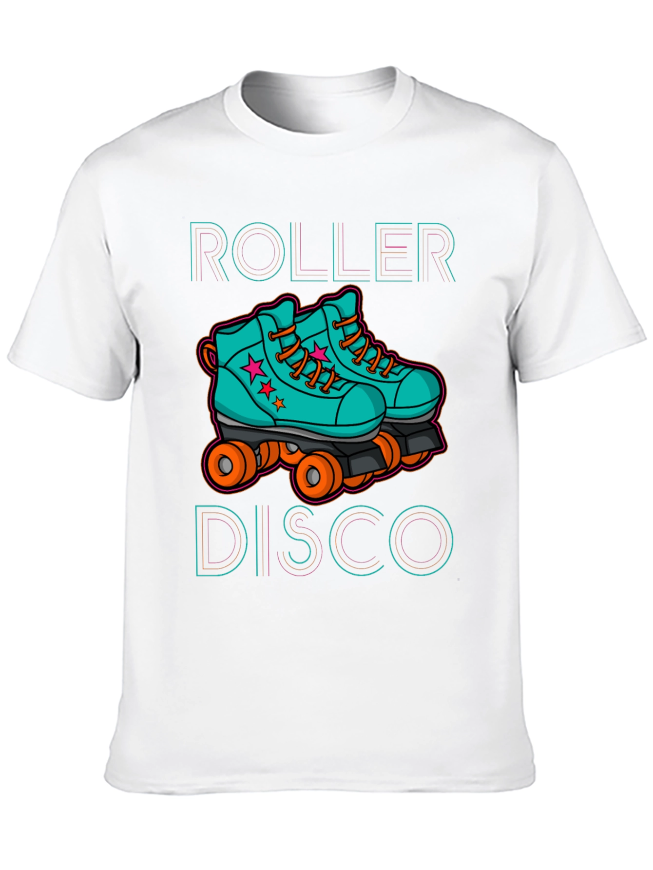 Roller Disco Graphic Tee - Retro Skate Design