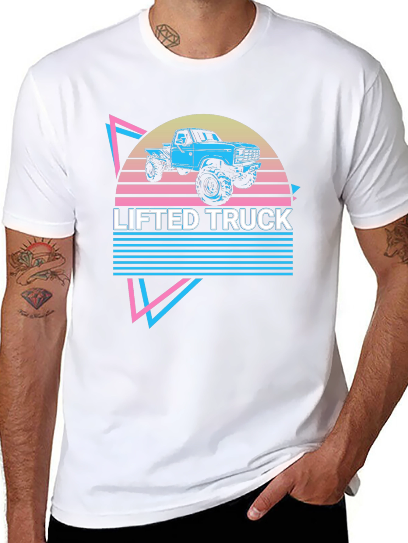 Lifted Truck Graphic Tee - Retro Style