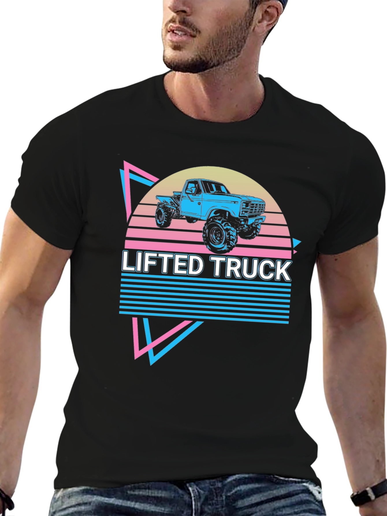 Lifted Truck Graphic Tee - Retro Style