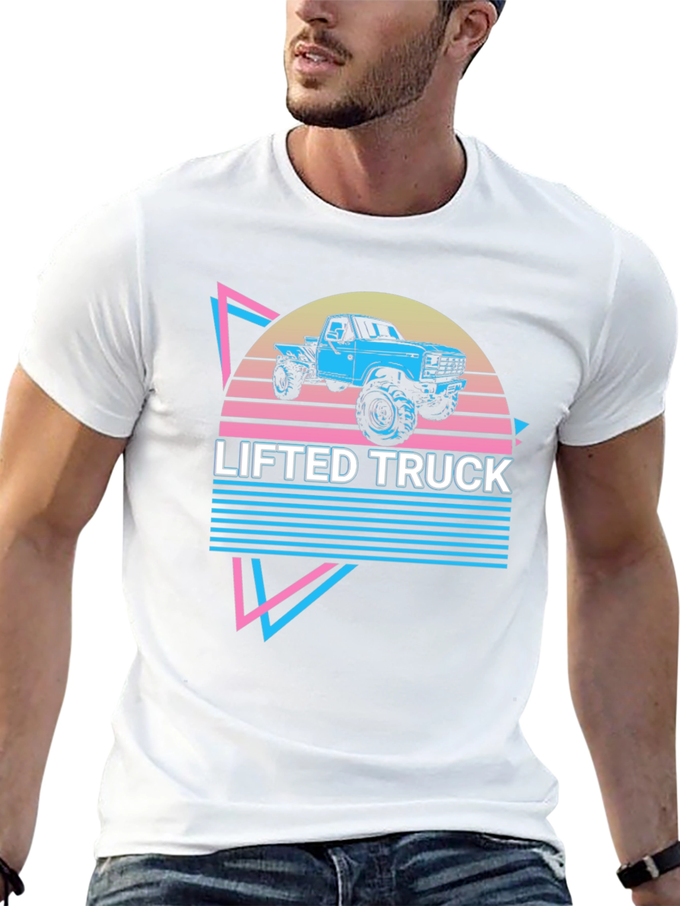 Lifted Truck Graphic Tee - Retro Style