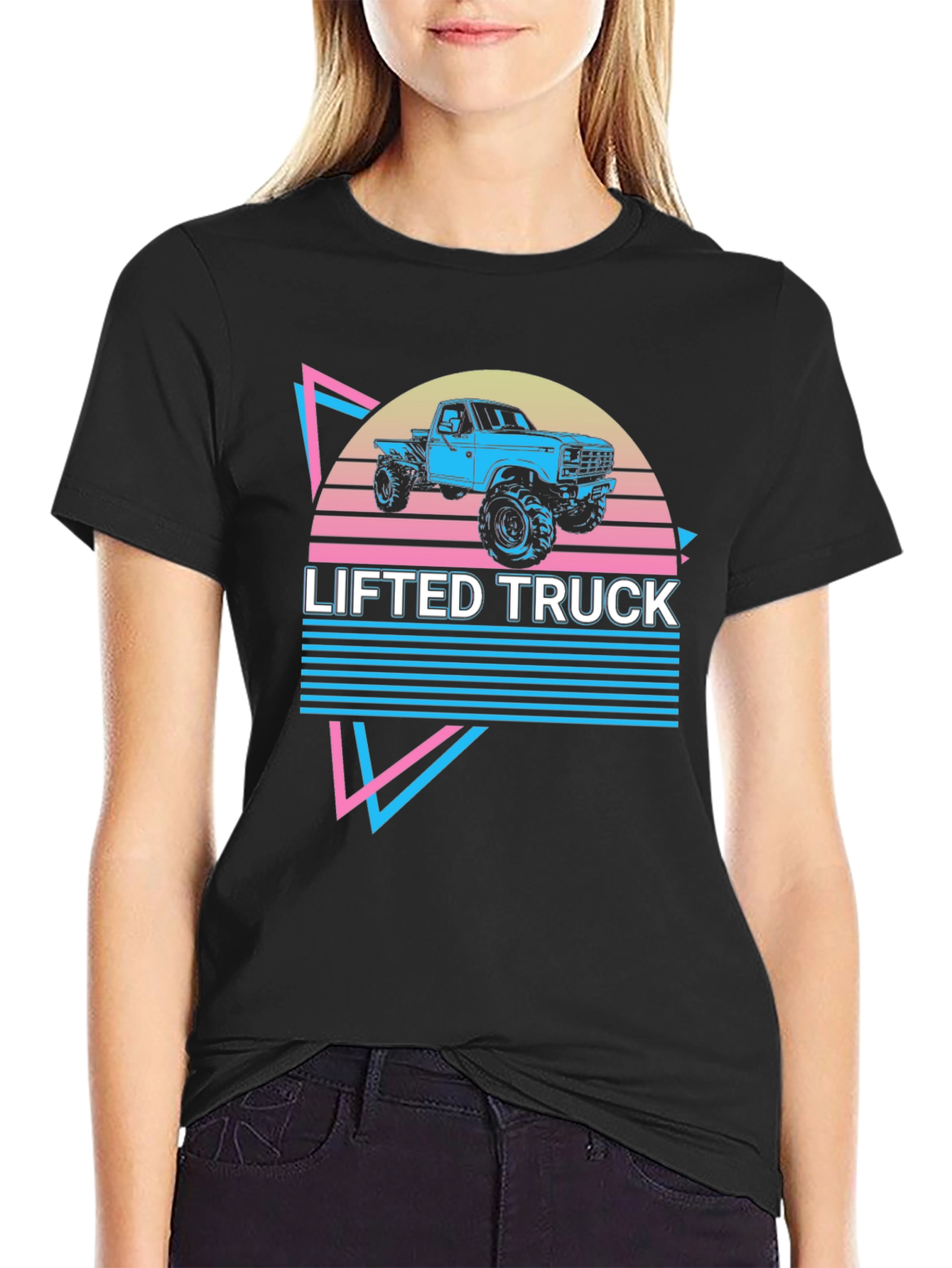 Lifted Truck Graphic Tee - Retro Style