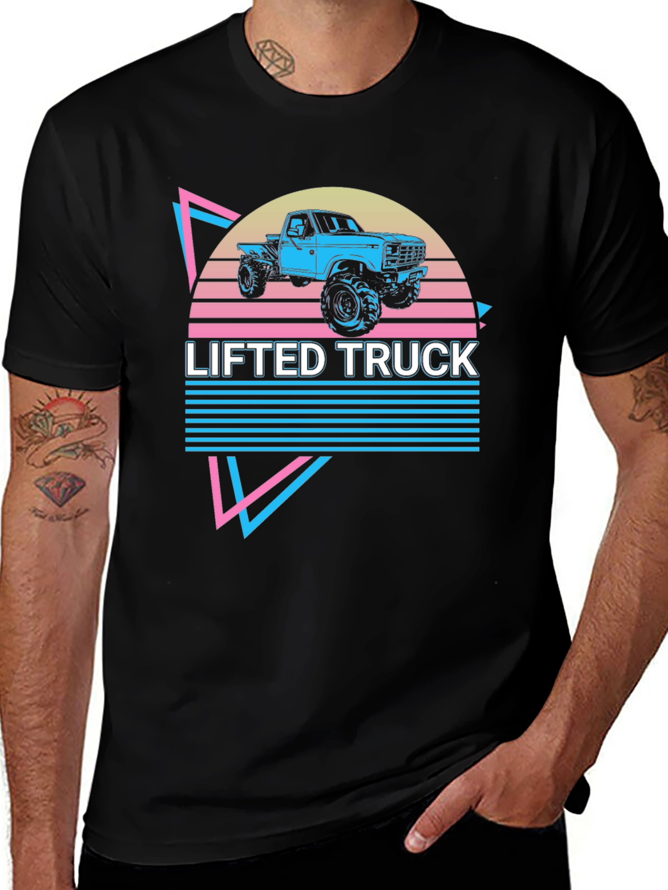 Lifted Truck Graphic Tee - Retro Style