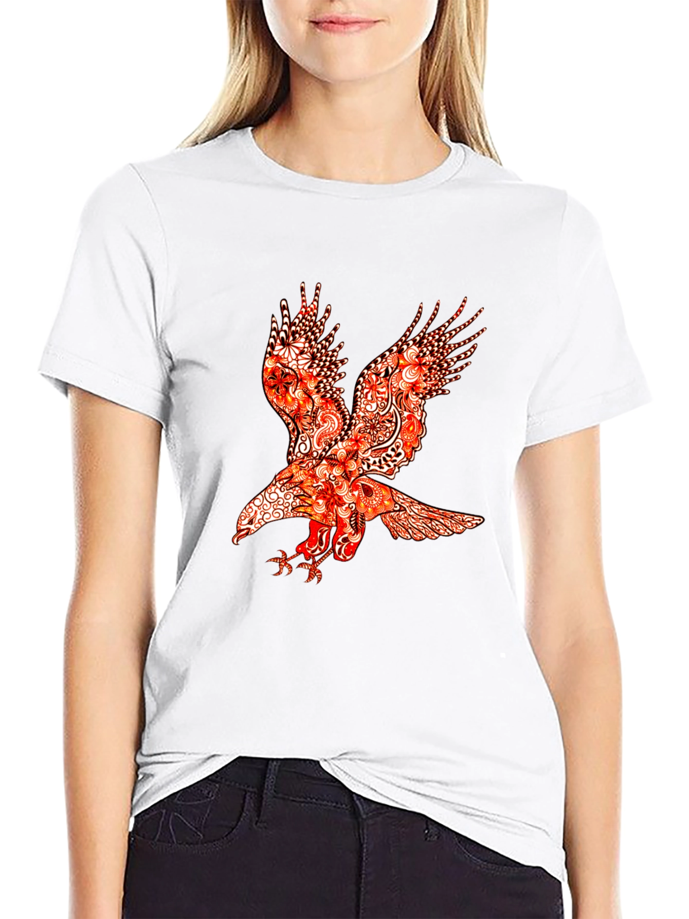 Raven Graphic Print Black T-Shirt