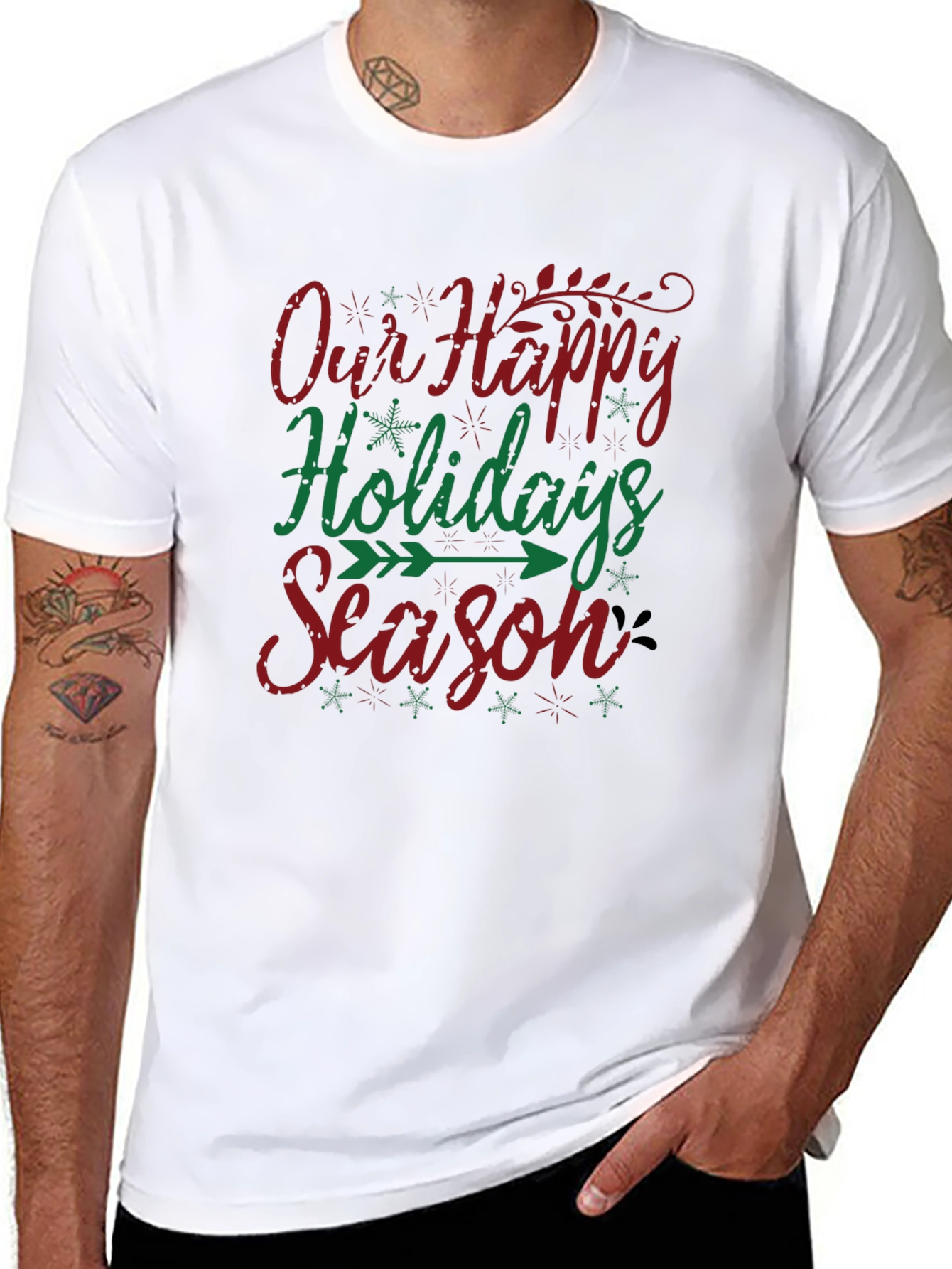 Holiday Season Graphic Tee - Festive Christmas Shirt