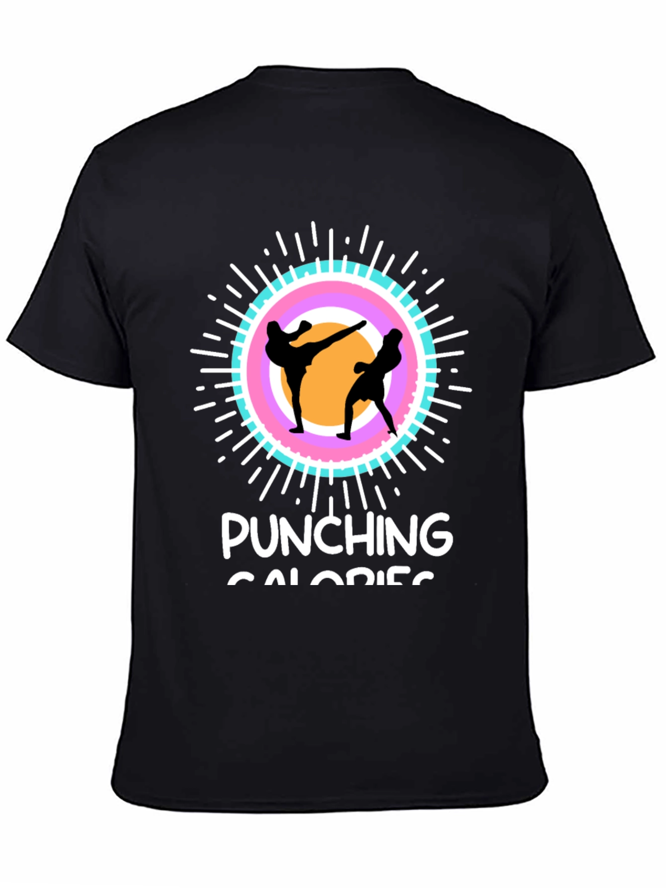 Punching Calories Black T-Shirt