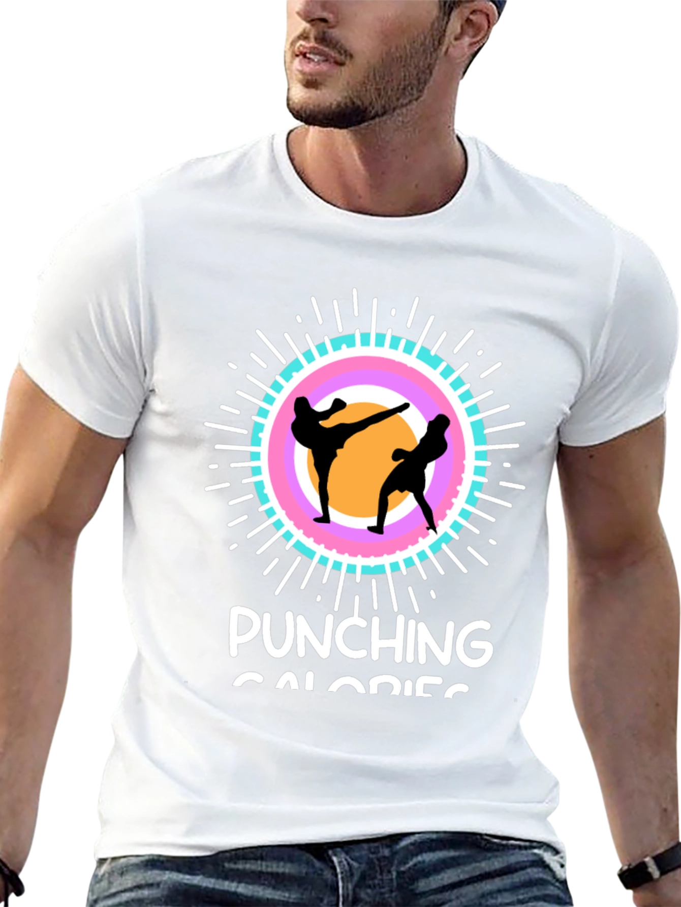 Punching Calories Black T-Shirt
