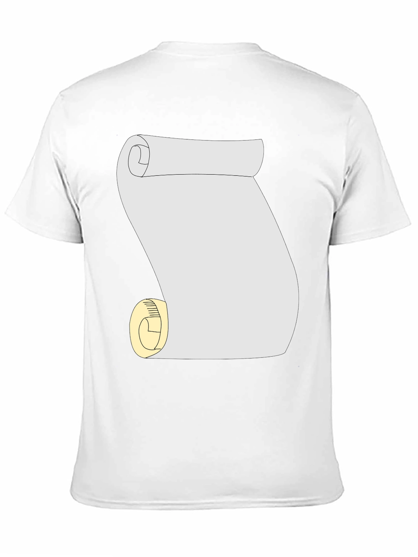 Scroll Graphic Tee - Black Cotton Casual T-Shirt