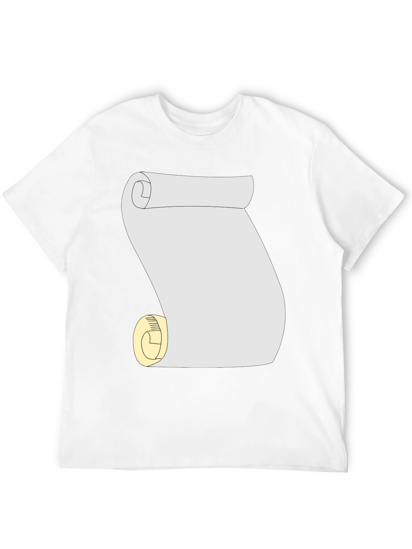 Scroll Graphic Tee - Black Cotton Casual T-Shirt