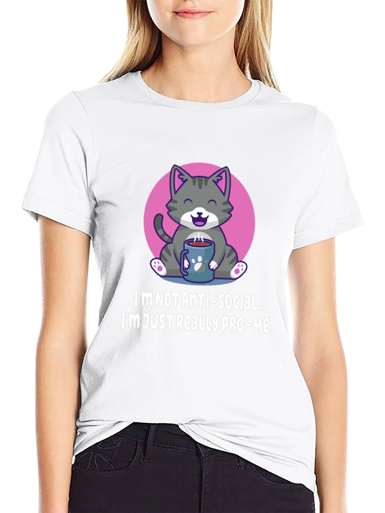 Pro-Me Cat Graphic Tee - Cozy & Comfy