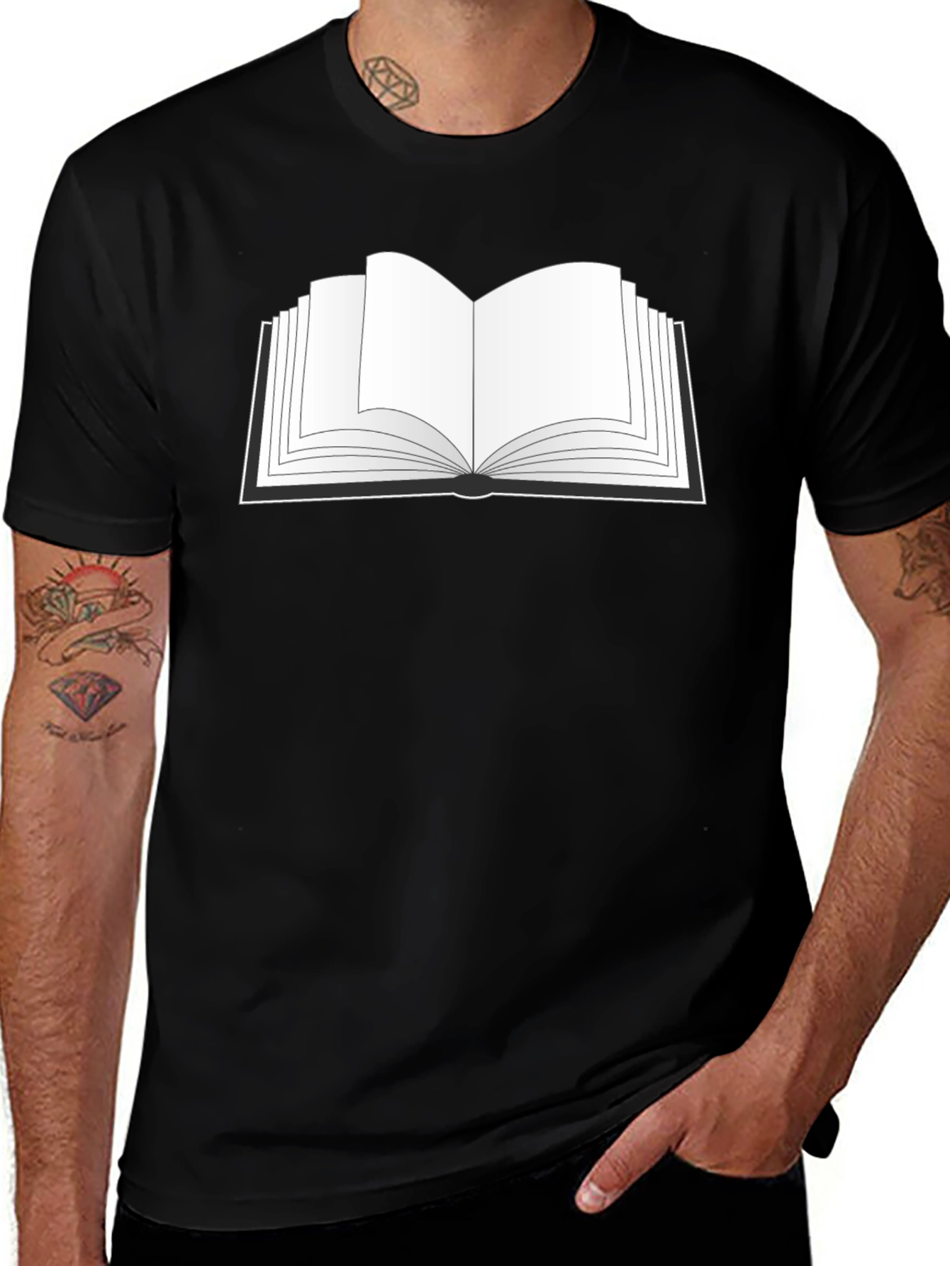 Open Book Graphic Tee - Read More T-Shirt