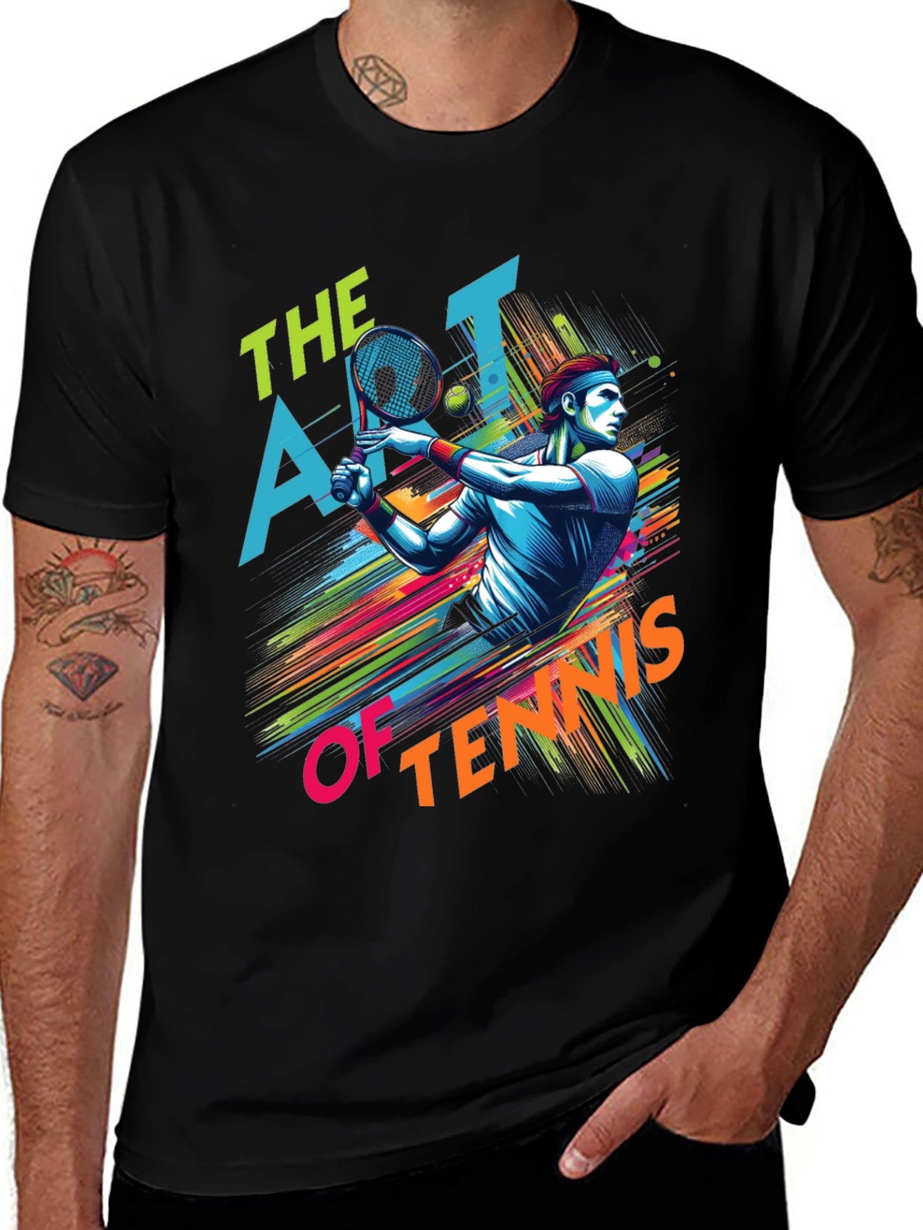 Art of Tennis Graphic T-Shirt