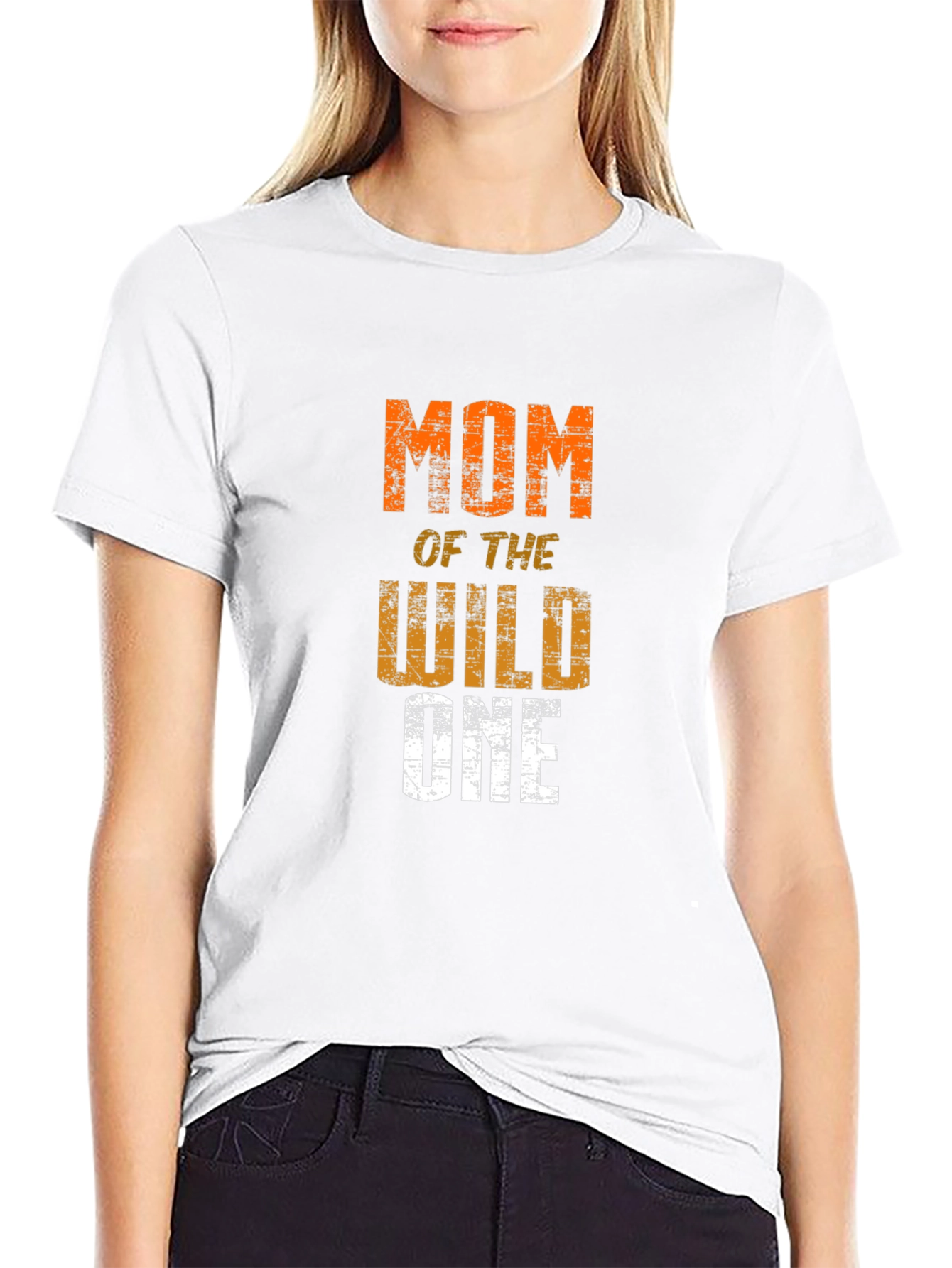 Mom of the Wild One Graphic Tee - Black