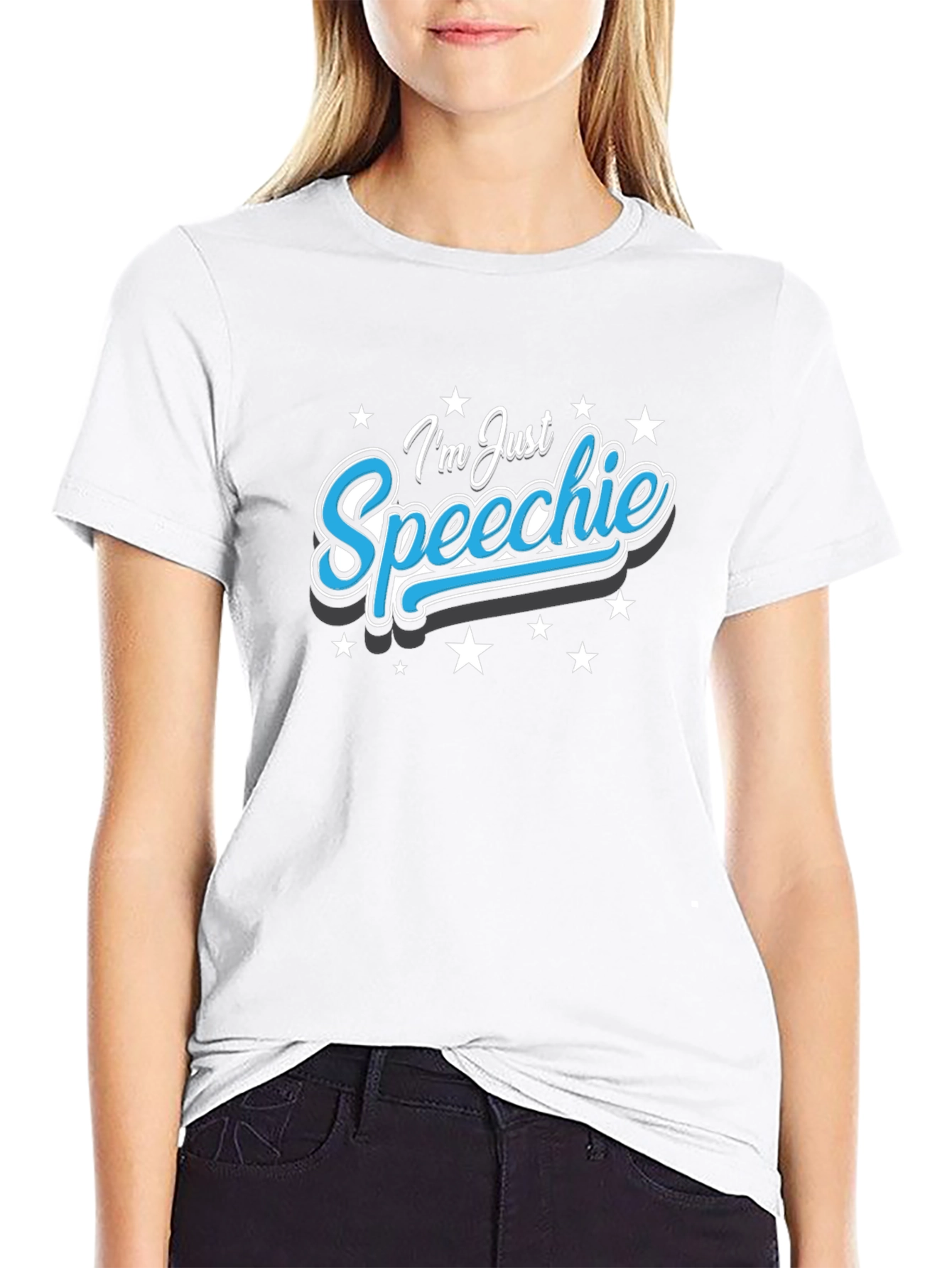 Im Just Speechie T-Shirt - Black
