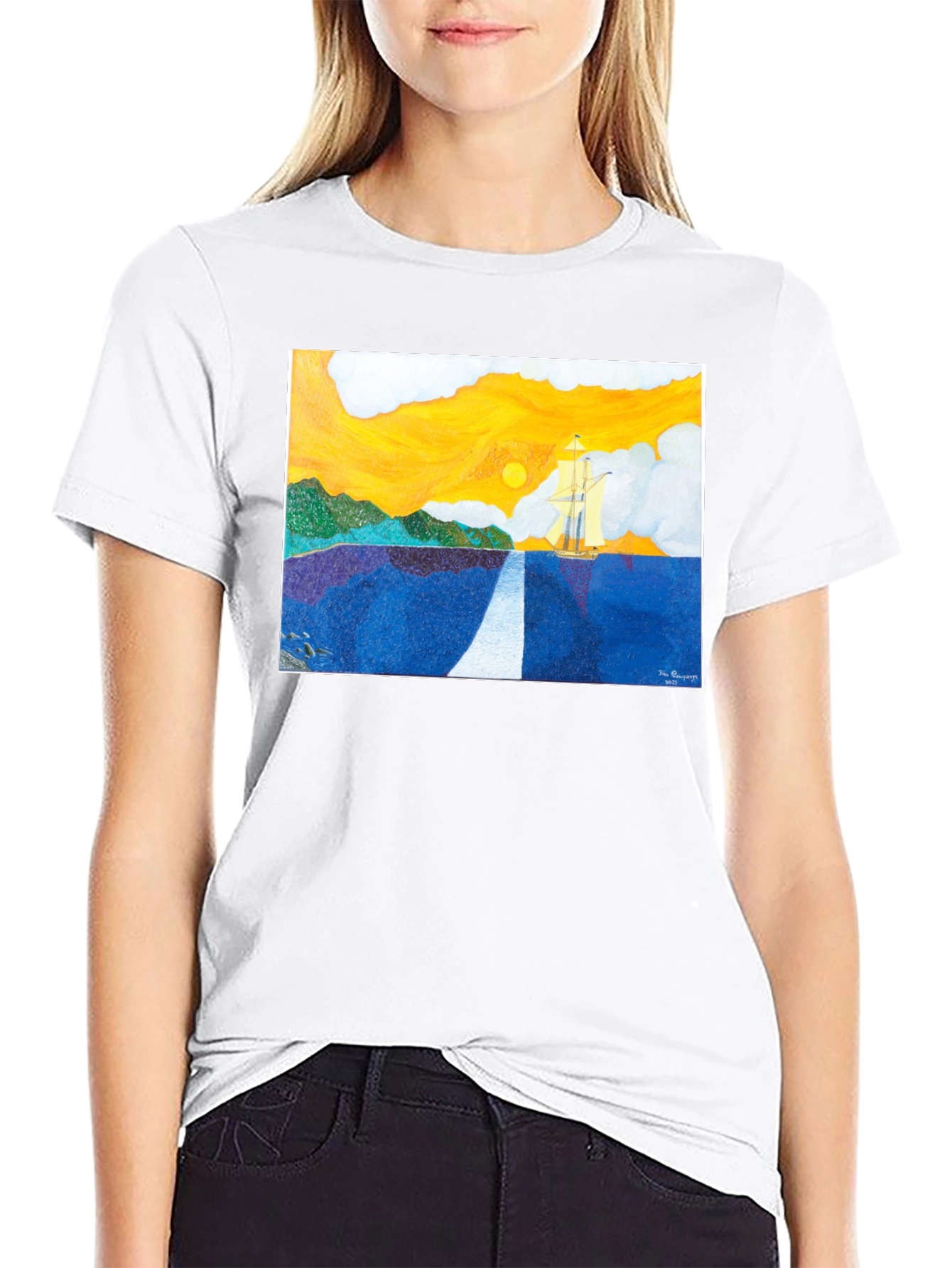 Sailing Painting T-Shirt