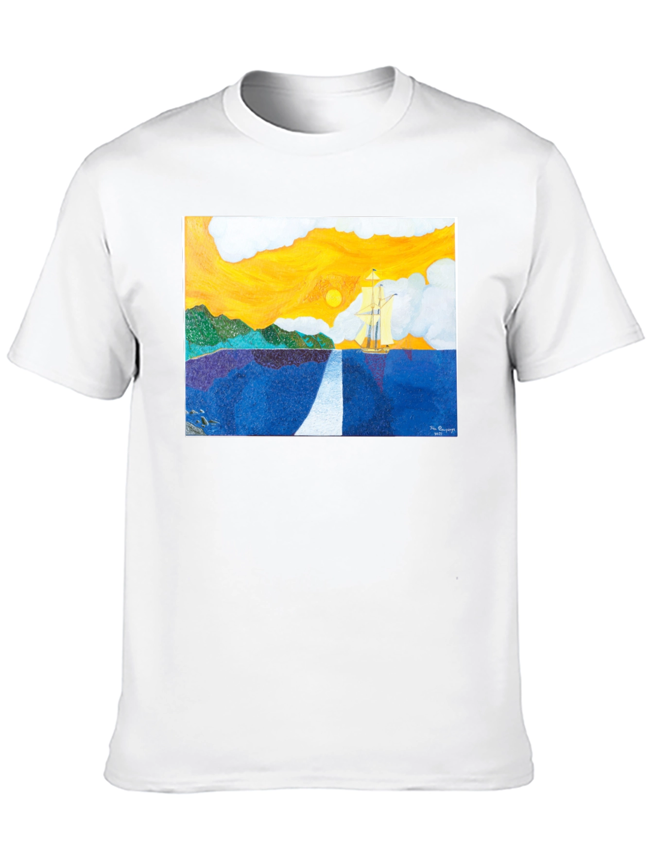 Sailing Painting T-Shirt