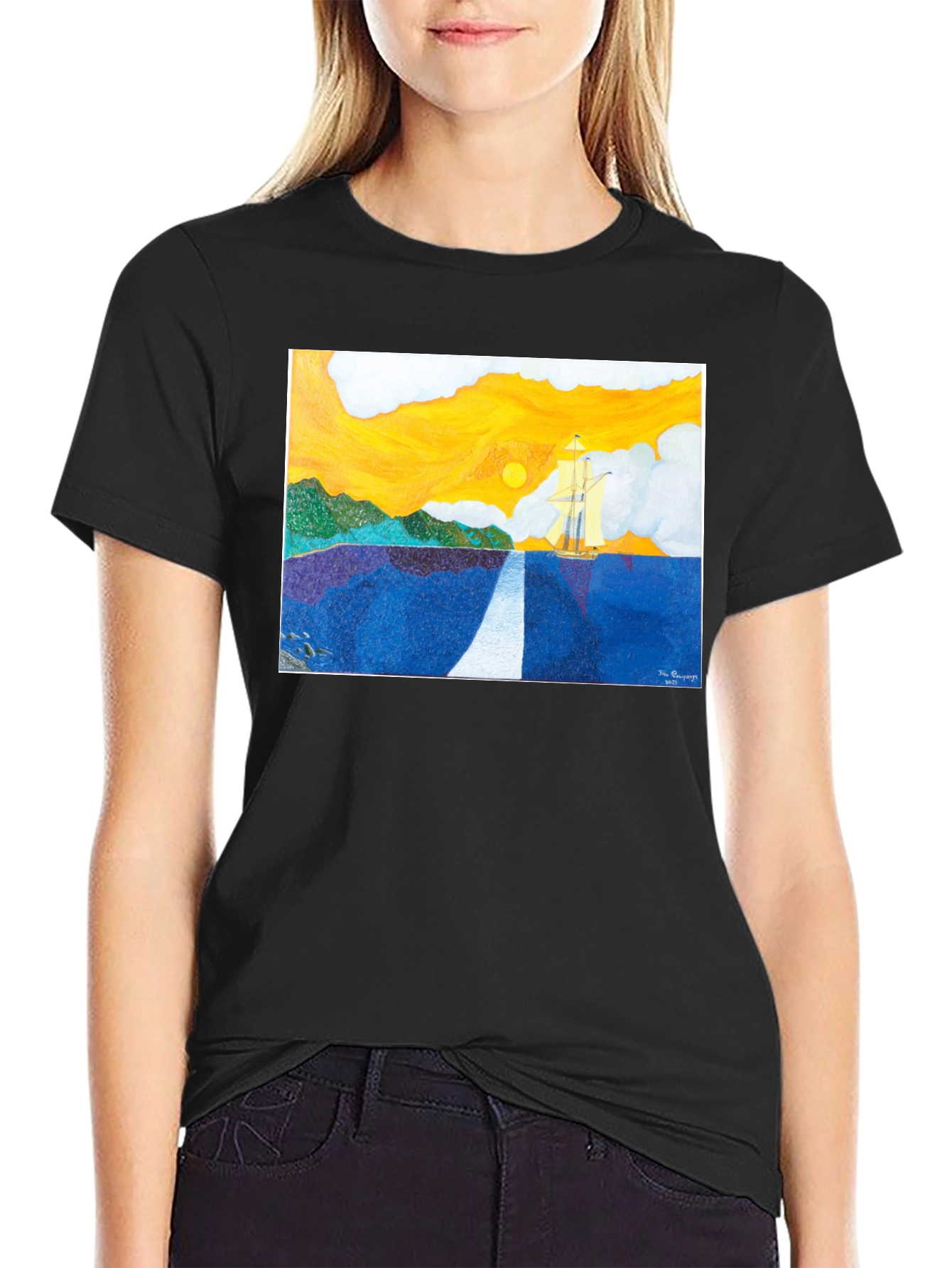 Sailing Painting T-Shirt