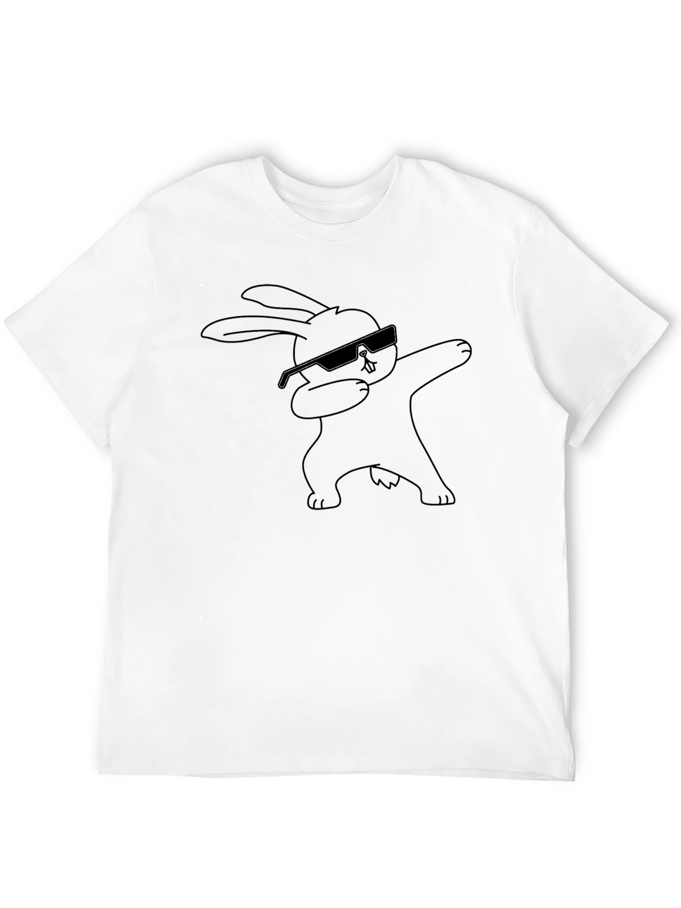 Dabbing Bunny Graphic Tee - Cool & Casual T-Shirt