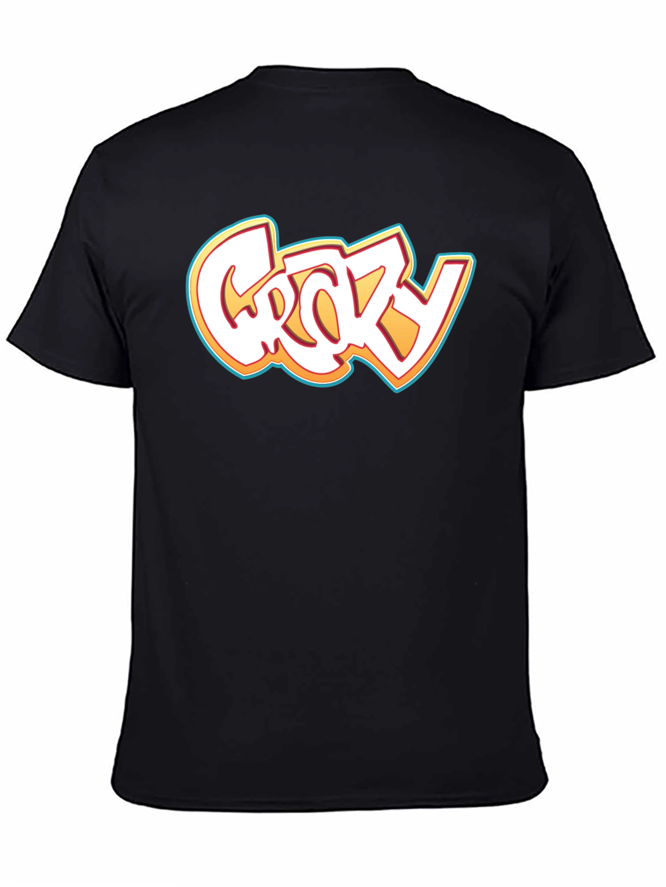 Crazy Graphic Black T-Shirt