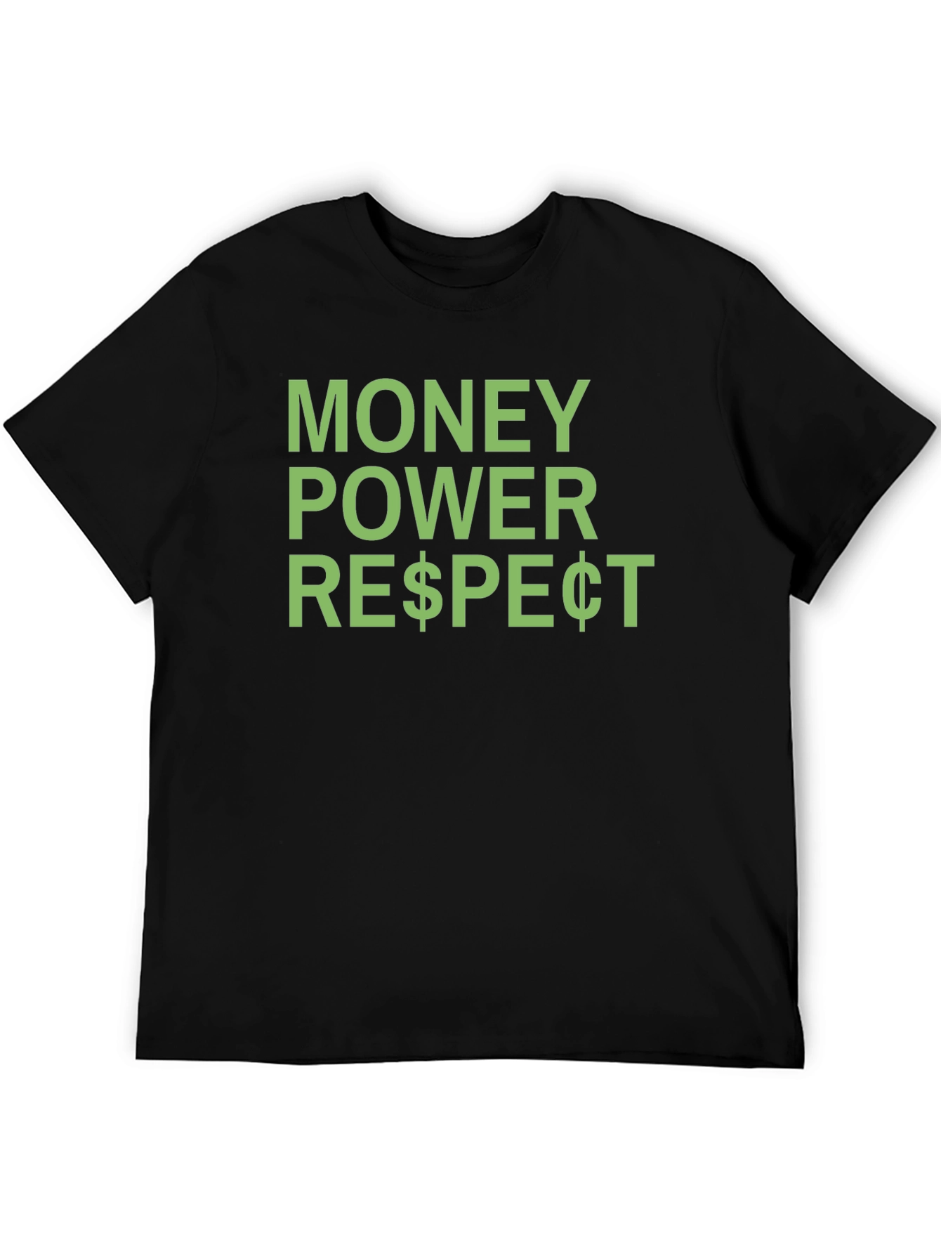 Money Power Respect Graphic Tee - Black