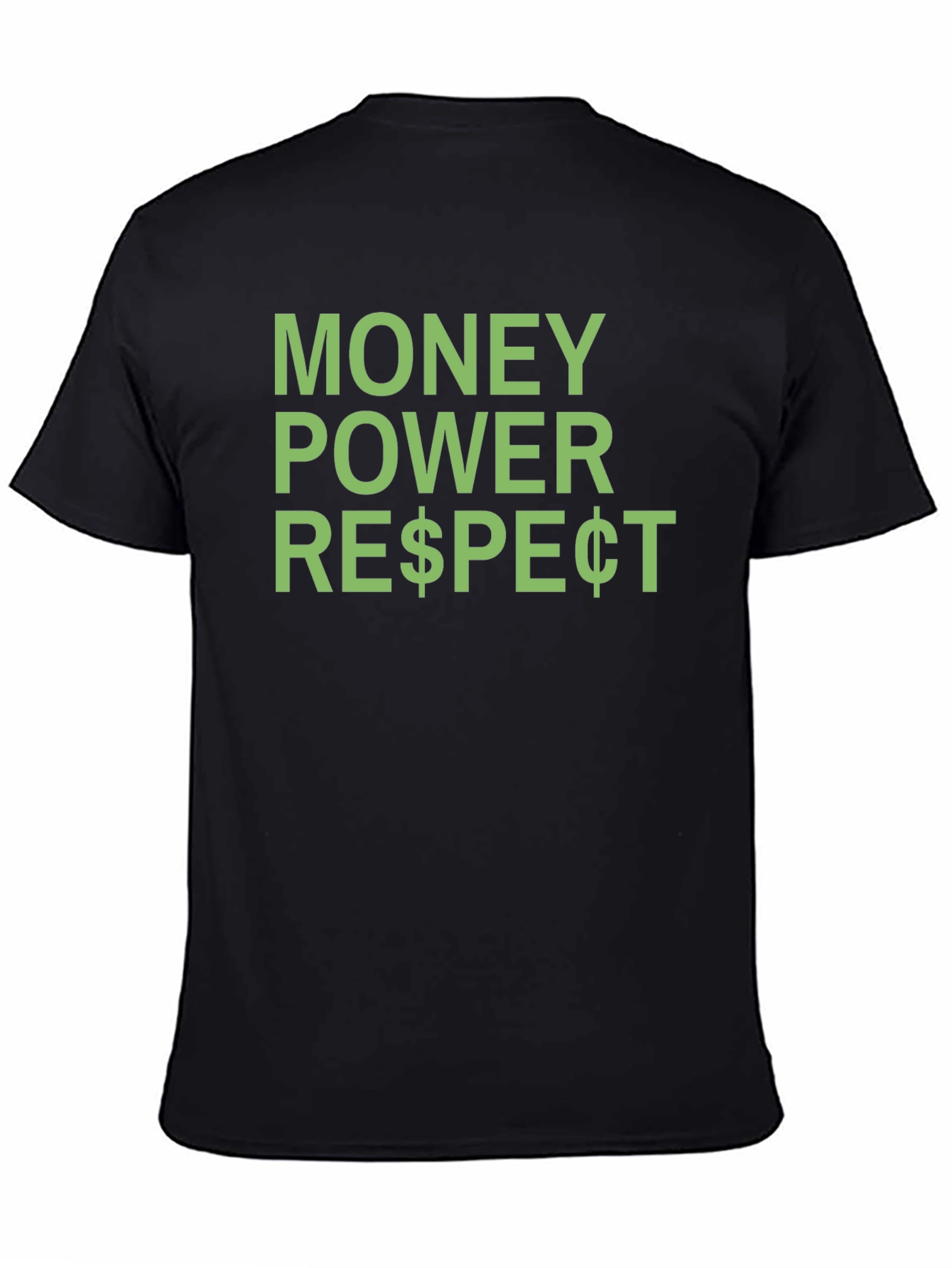 Money Power Respect Graphic Tee - Black