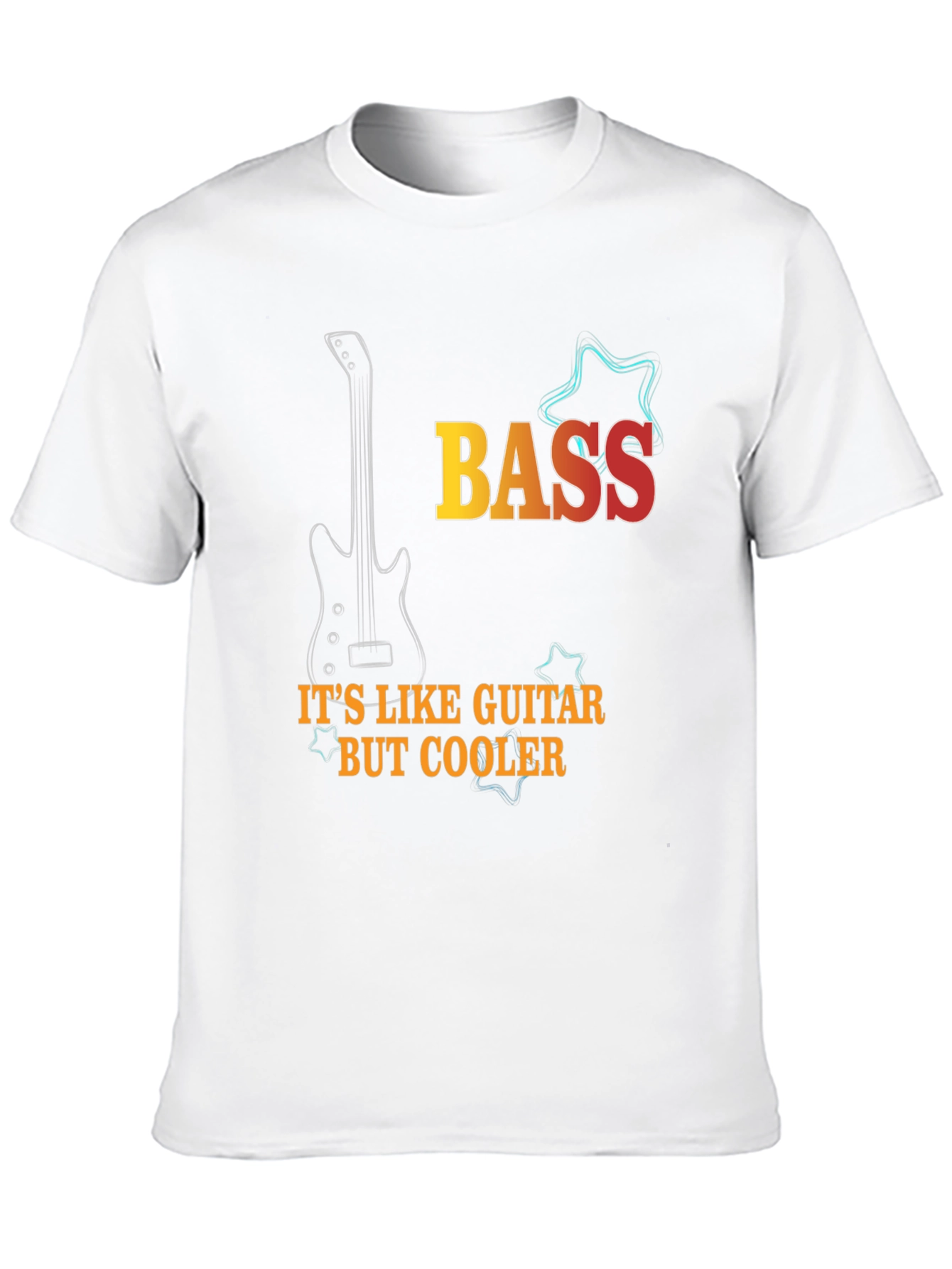 Bass Guitar Cool Black T-Shirt