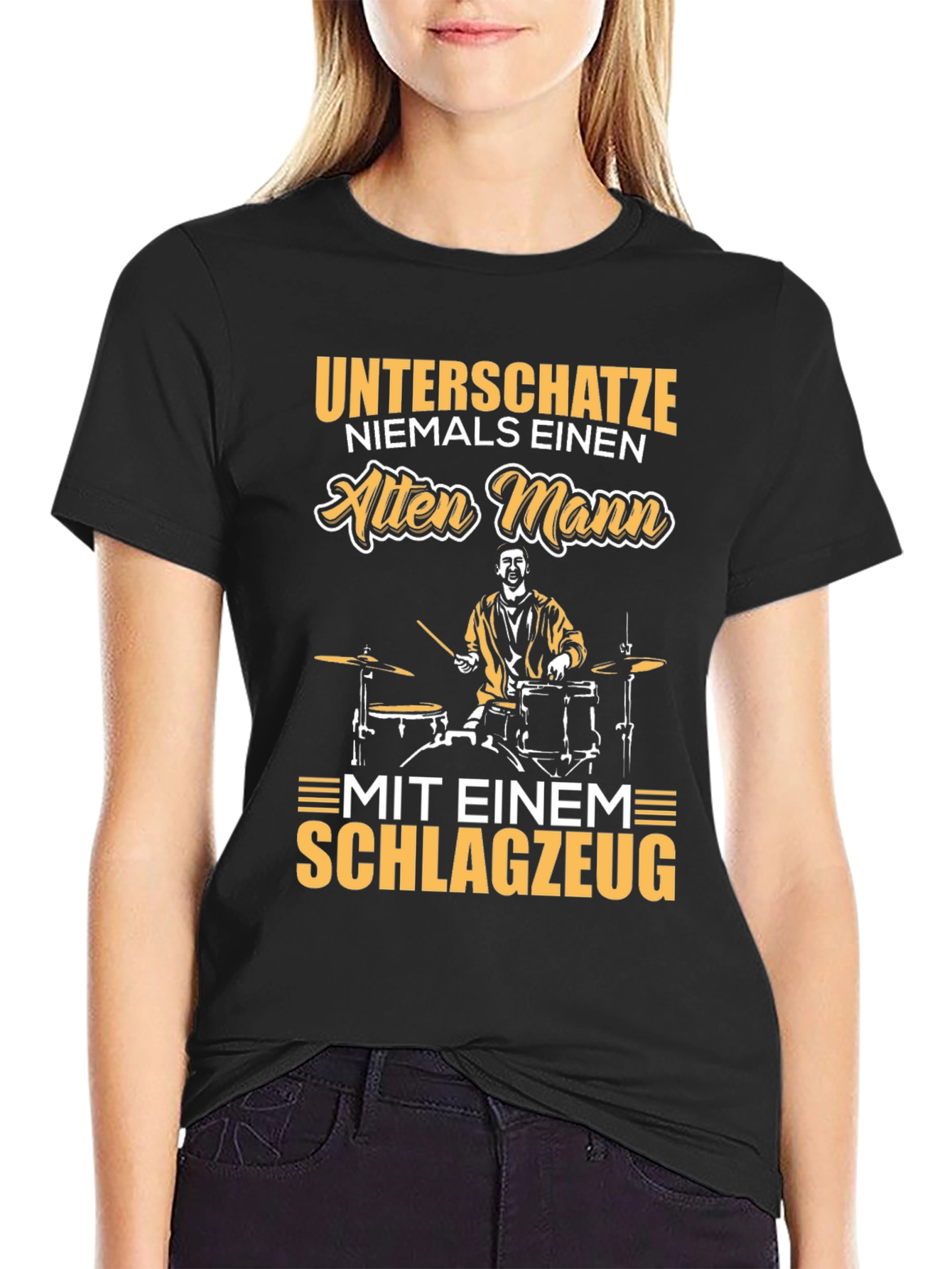 Unterschatze Niemals Drummer T-Shirt