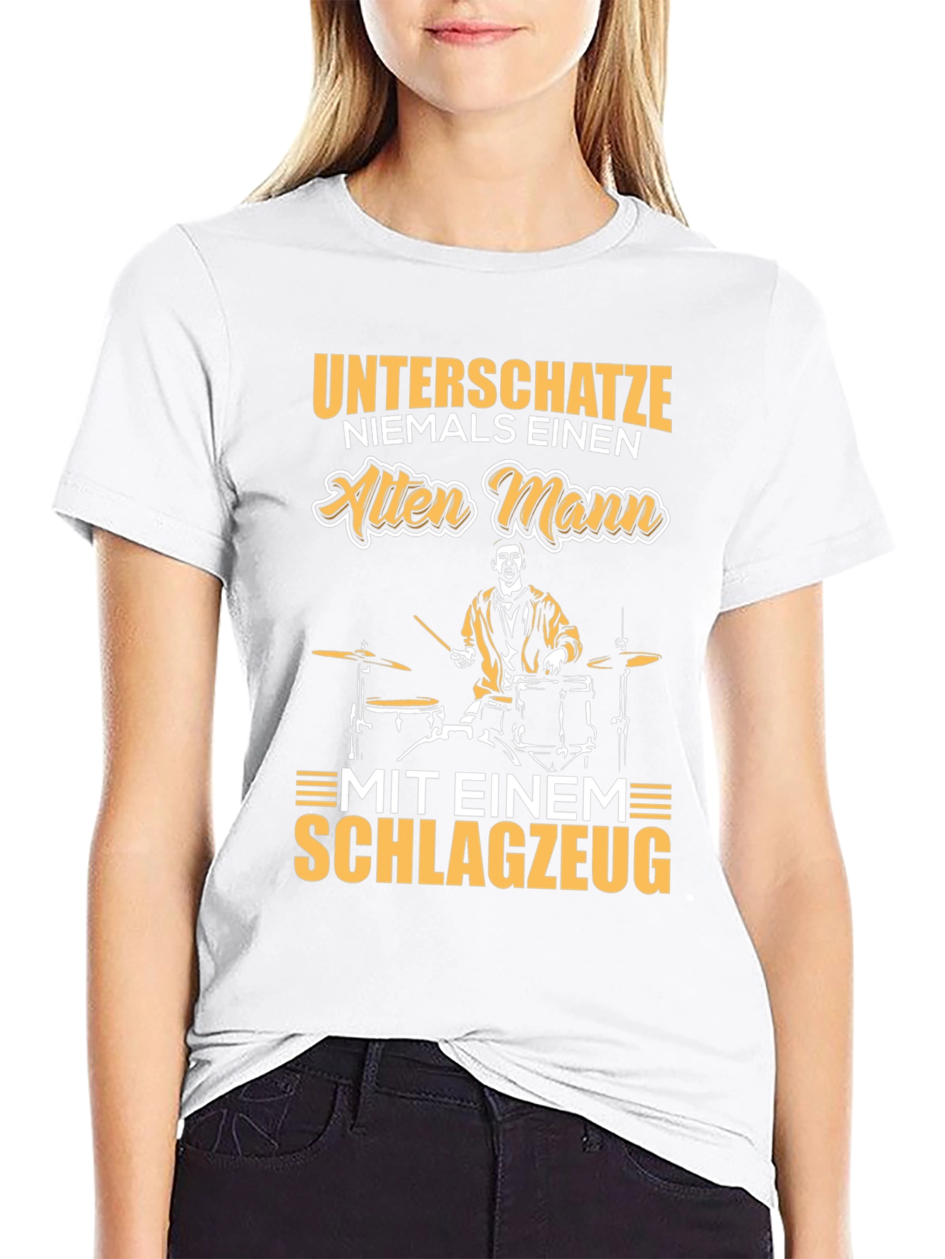 Unterschatze Niemals Drummer T-Shirt