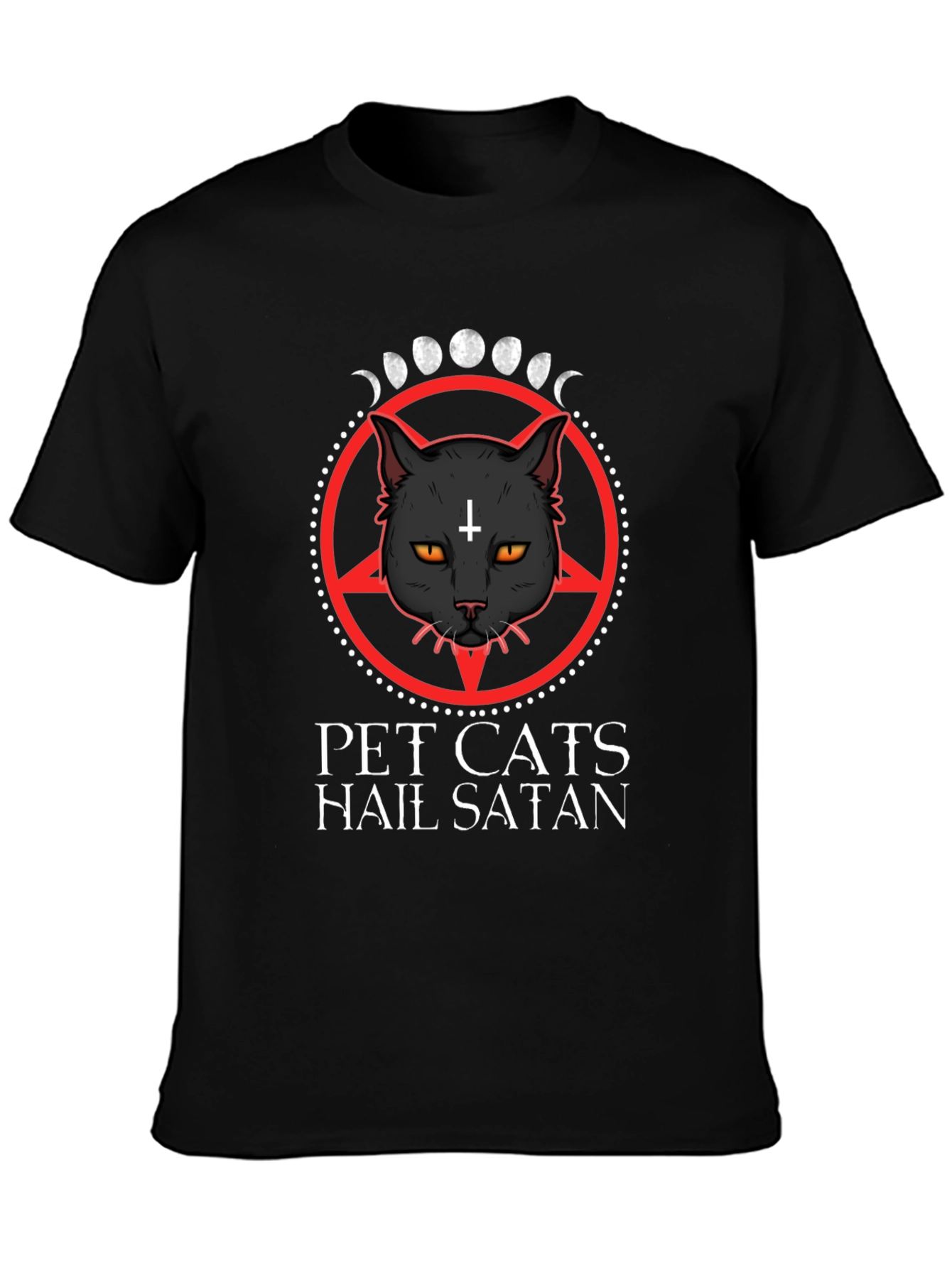Pet Cats Hail Satan Graphic Tee