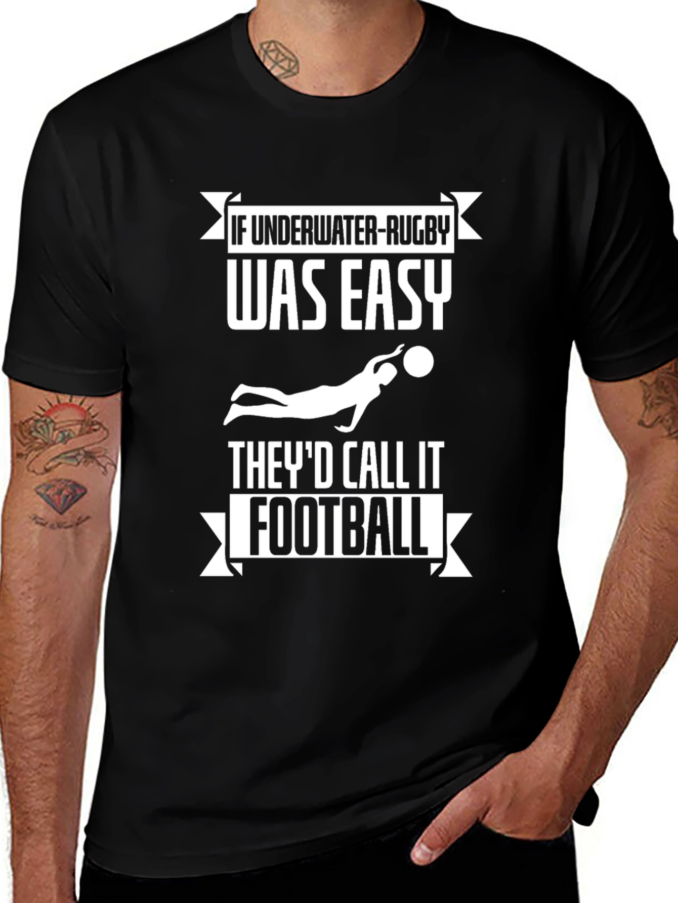 Underwater Rugby T-Shirt Funny Tee
