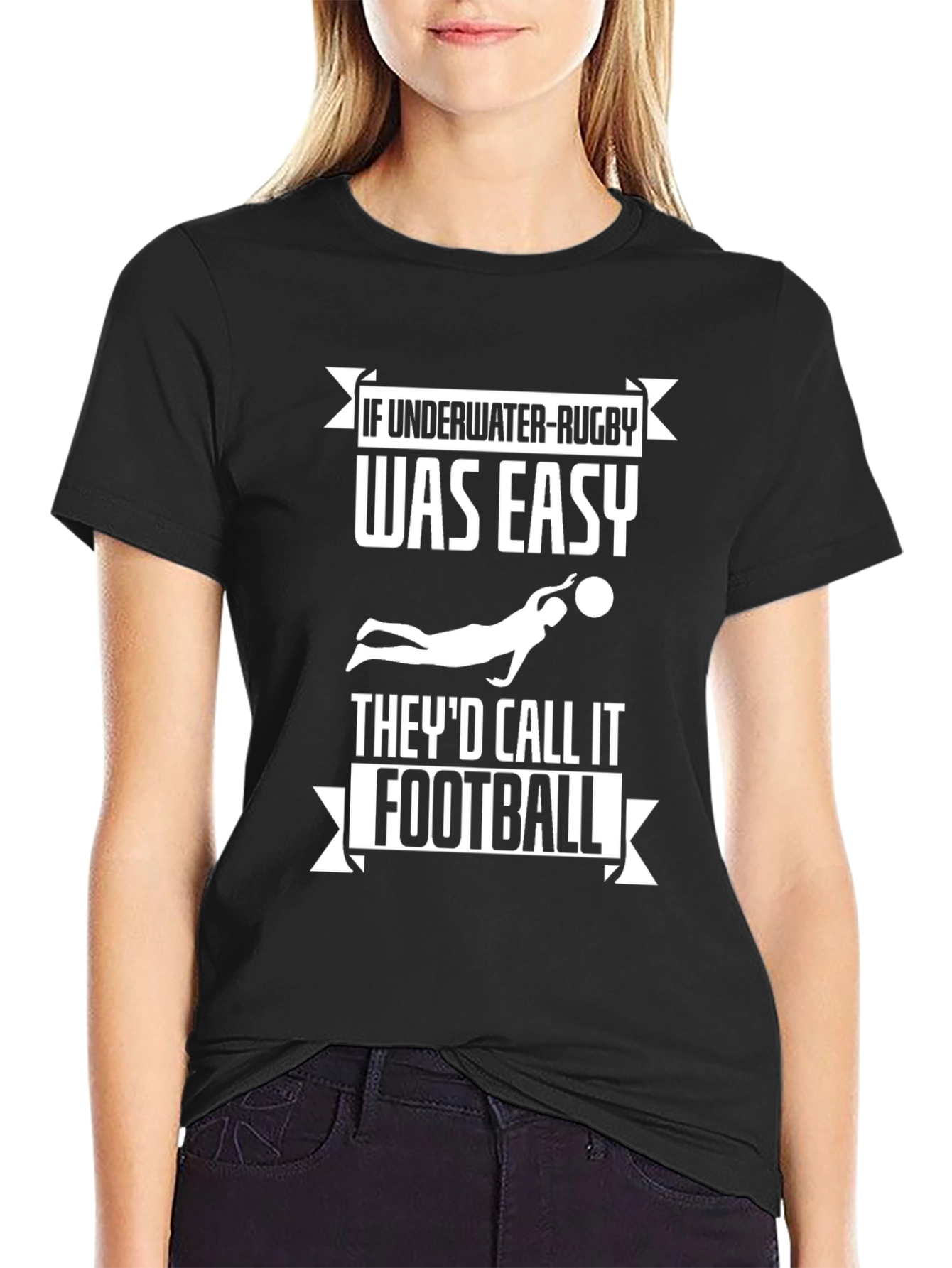 Underwater Rugby T-Shirt Funny Tee