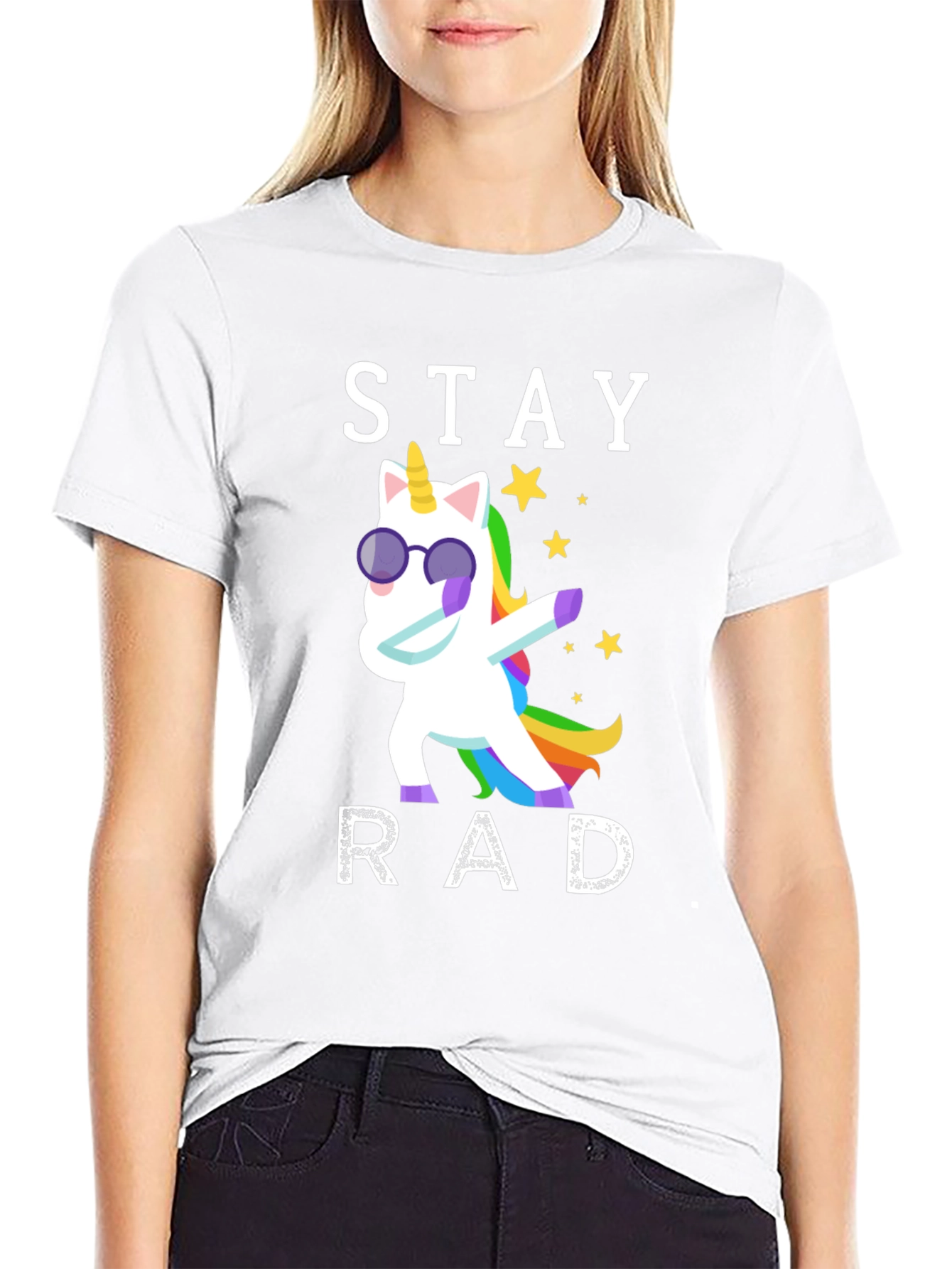 Stay Rad Unicorn Graphic T-Shirt