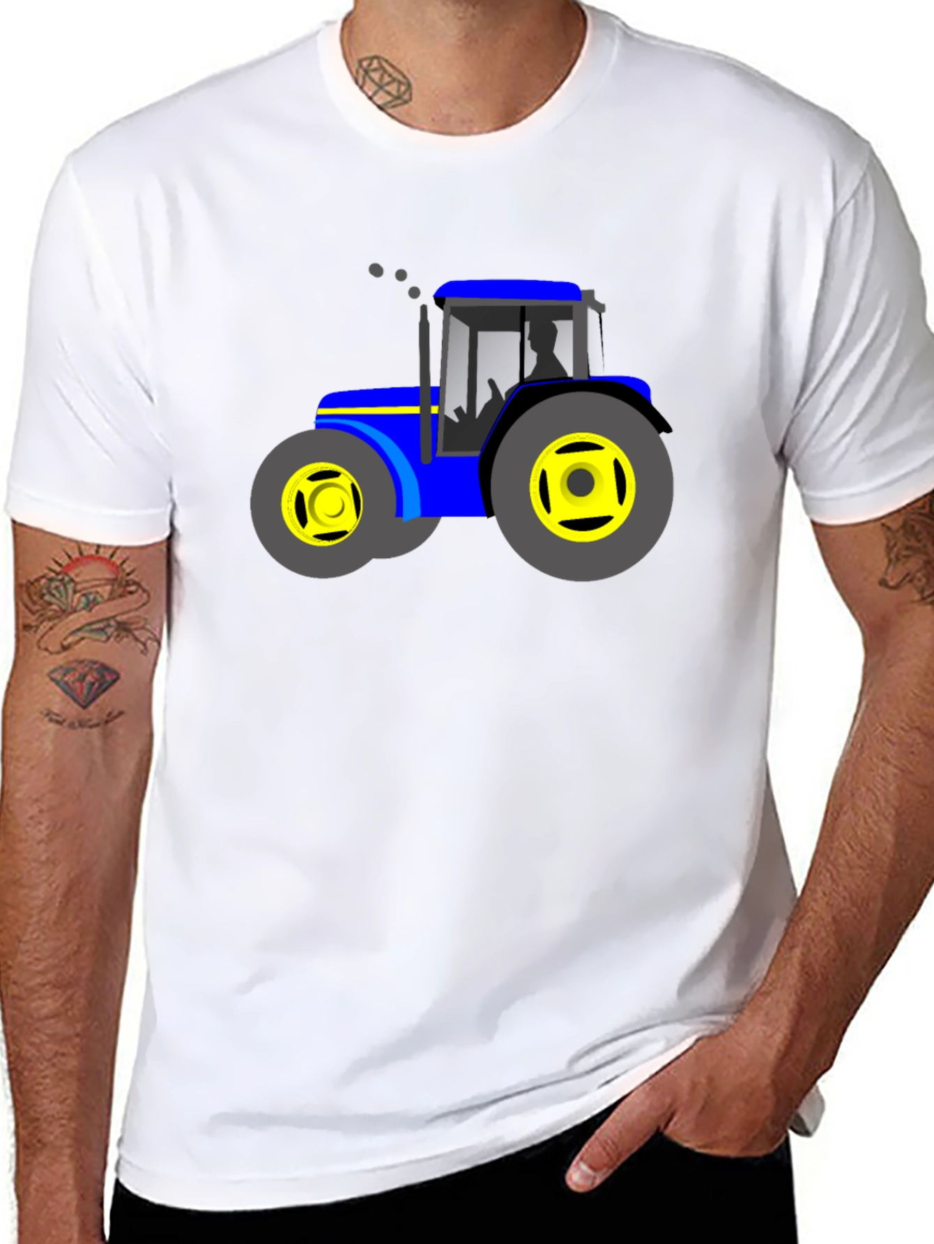 Tractor Graphic Tee - Farm Vehicle Shirt